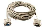 SYSTEM-S D Sub Kabel 10 m 9 Pin Stecker zu Buchse RS232 DB9 in Grau