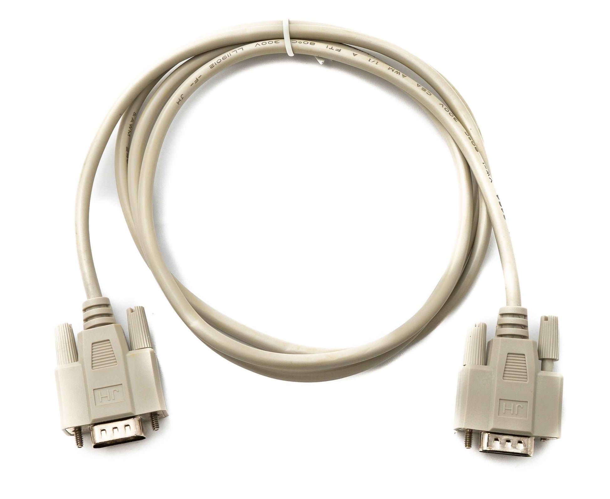 SYSTEM-S D Sub Kabel 150 cm 9 Pin Stecker zu Stecker RS232 DB9 in Grau