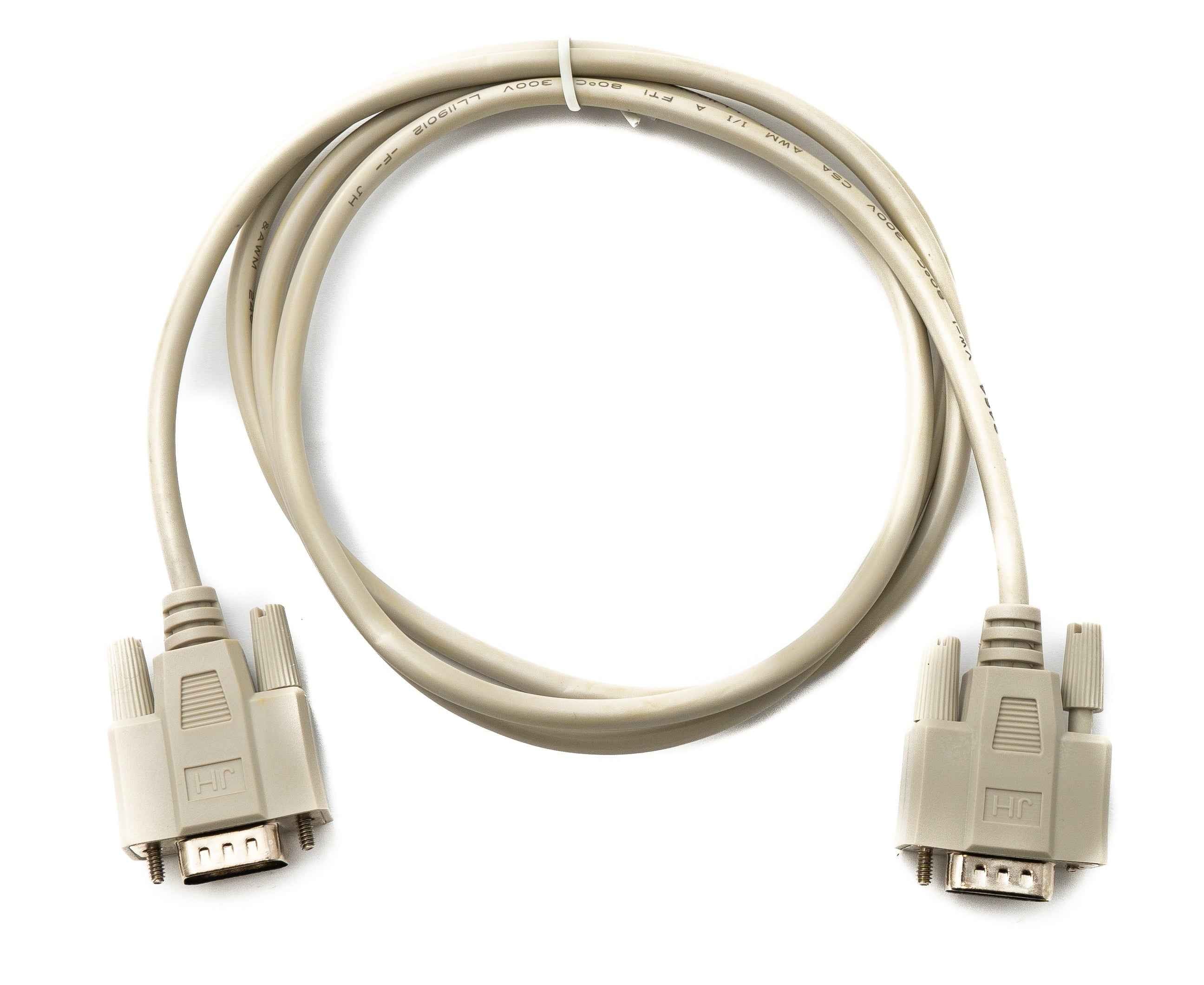 SYSTEM-S D Sub Kabel 150 cm 9 Pin Stecker zu Stecker RS232 DB9 in Grau