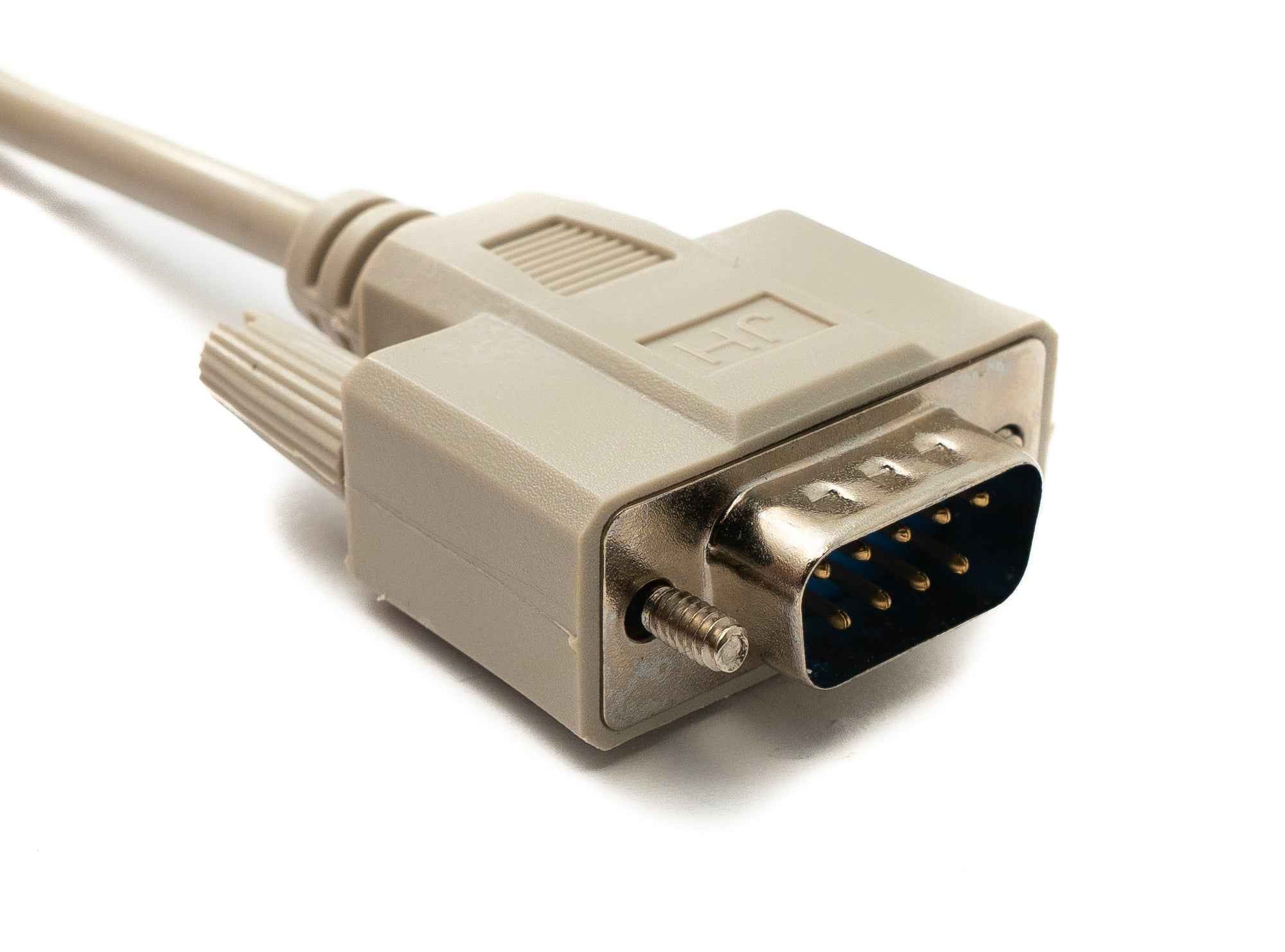 SYSTEM-S D Sub Kabel 150 cm 9 Pin Stecker zu Stecker RS232 DB9 in Grau