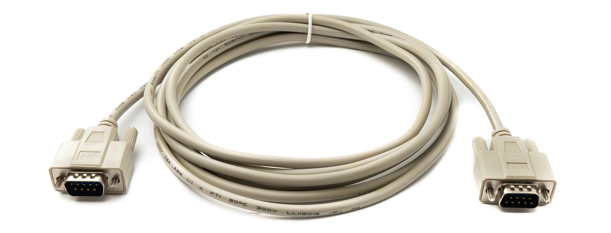 SYSTEM-S D Sub  Kabel 3 m 9 Pin Stecker zu Stecker RS232 DB9 in Grau
