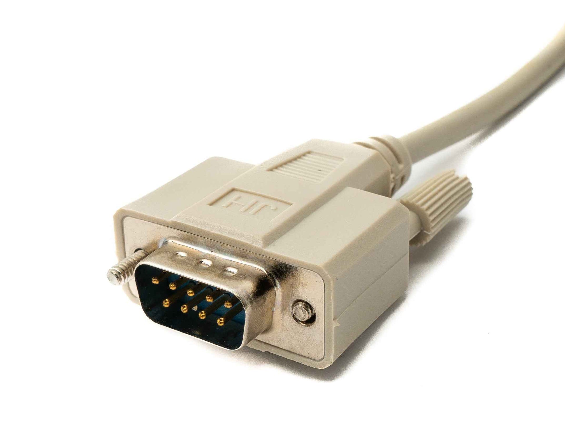 SYSTEM-S D Sub Kabel 5 m 9 Pin Stecker zu Stecker RS232 DB9 in Grau