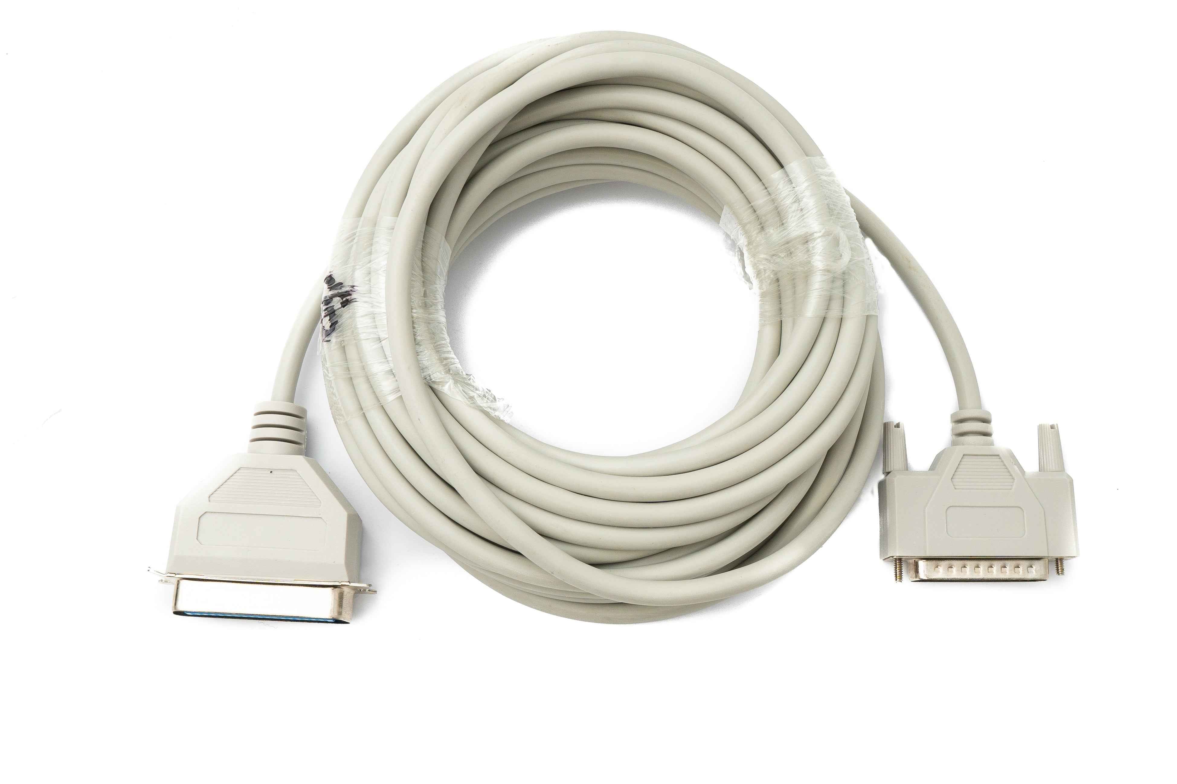 SYSTEM-S D Sub Kabel 10 m 25 Pin Stecker zu 36 Pin Buchse DB25 CN36 in Grau