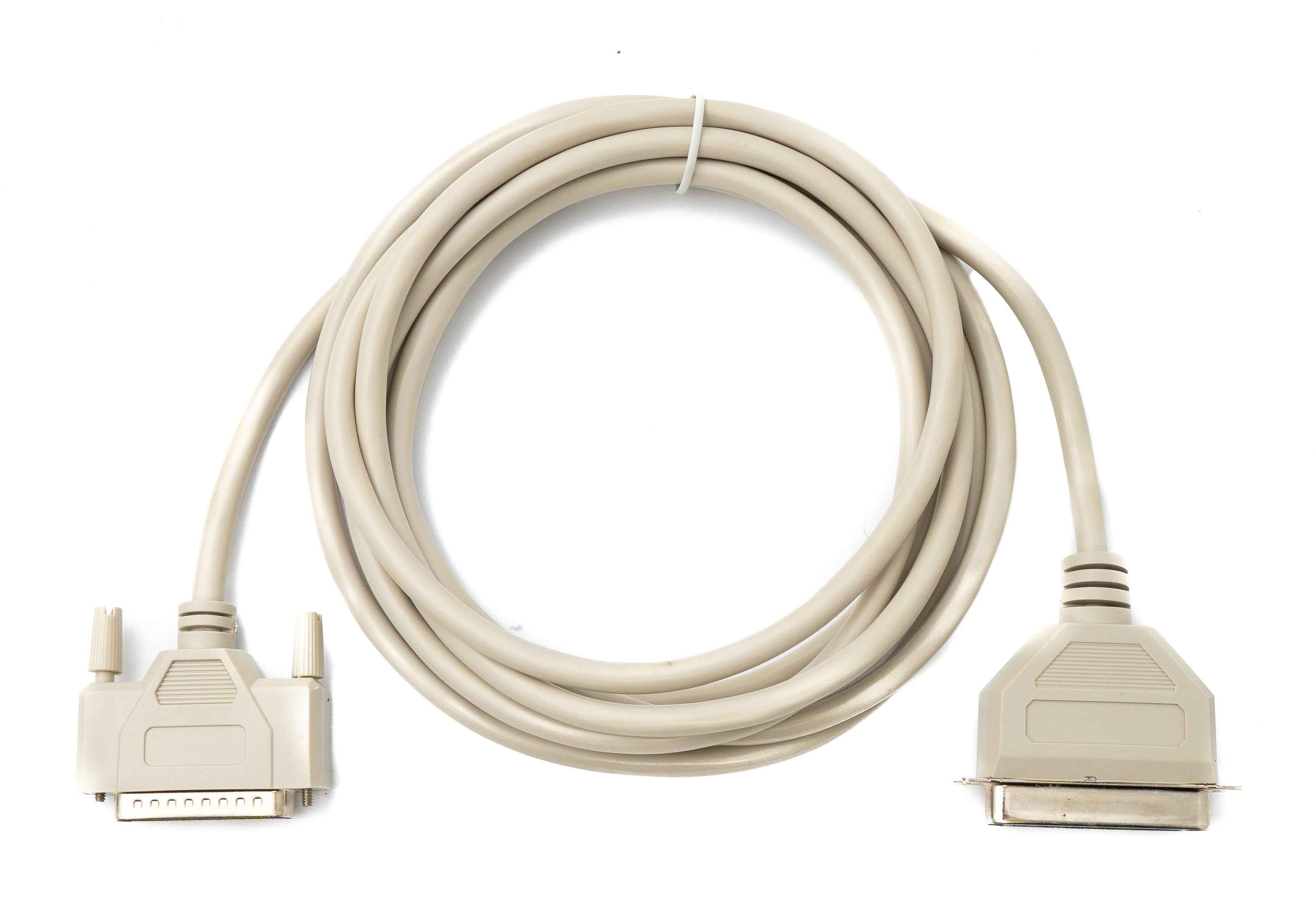 SYSTEM-S D Sub Kabel 3 m 25 Pin Stecker zu 36 Pin Buchse DB25 CN36 in Grau