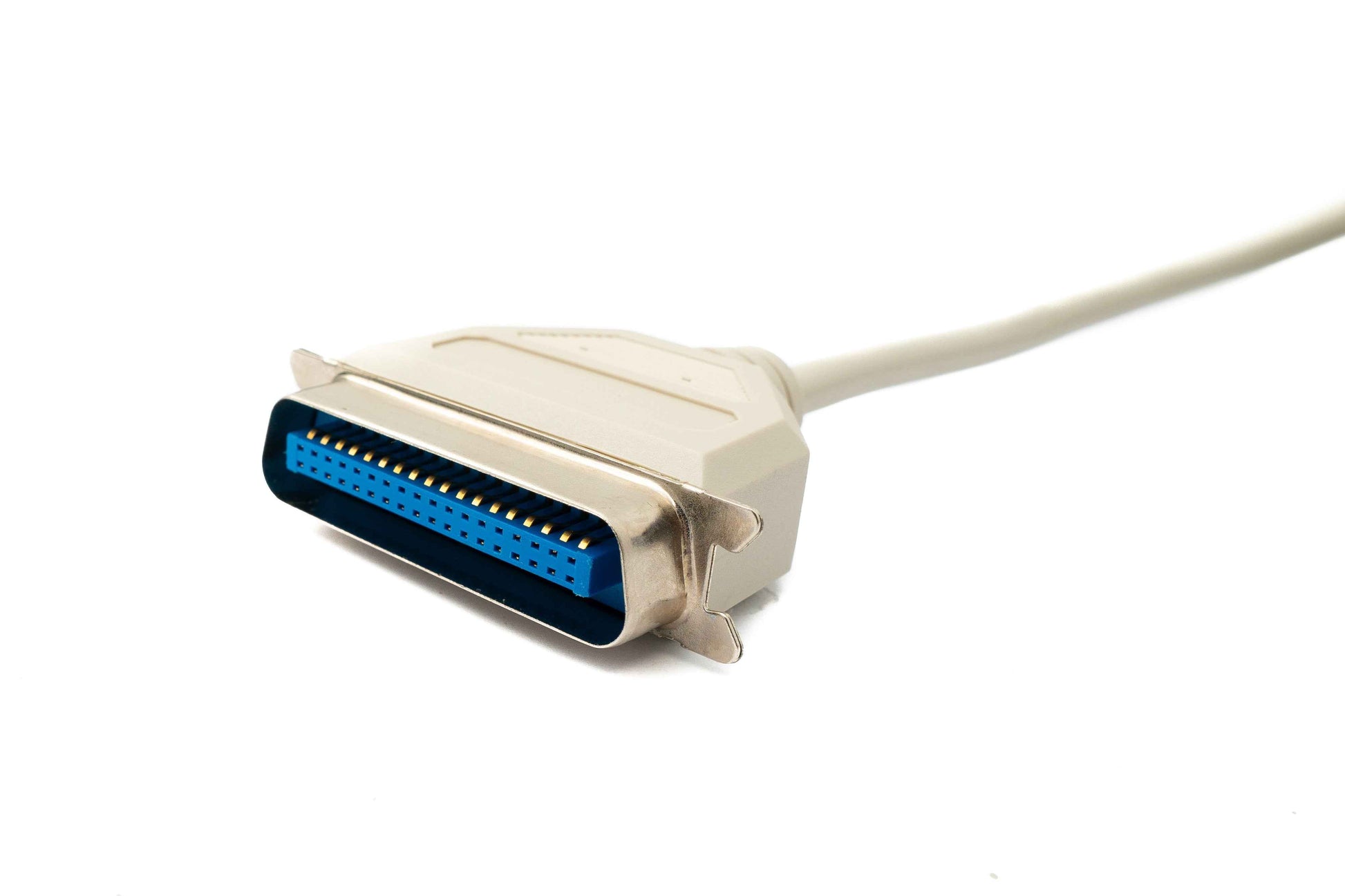 SYSTEM-S D Sub Kabel 5 m 25 Pin Stecker zu 36 Pin Buchse DB25 CN36 in Grau