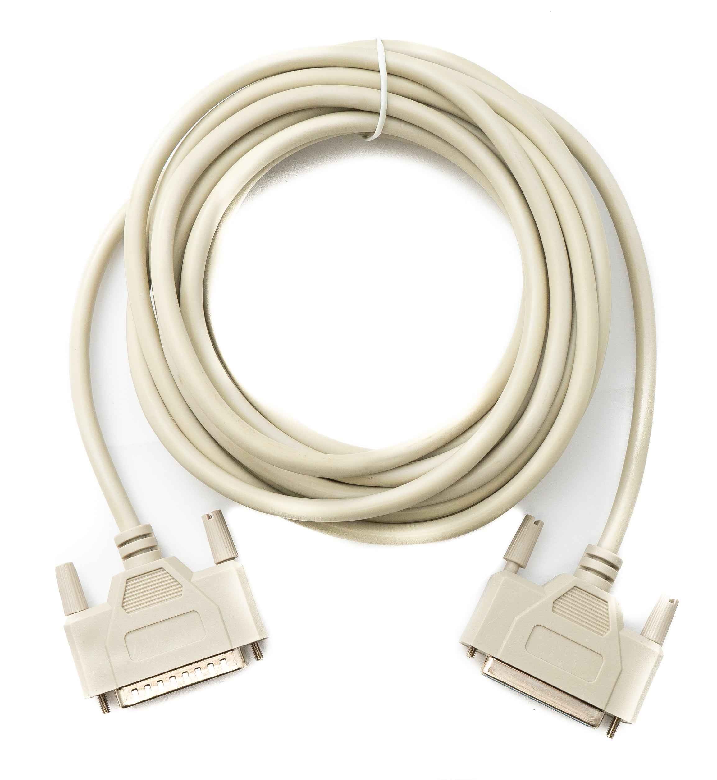 SYSTEM-S D Sub Kabel 5 m 25 Pin Stecker zu Buchse RS530 DB25 in Grau