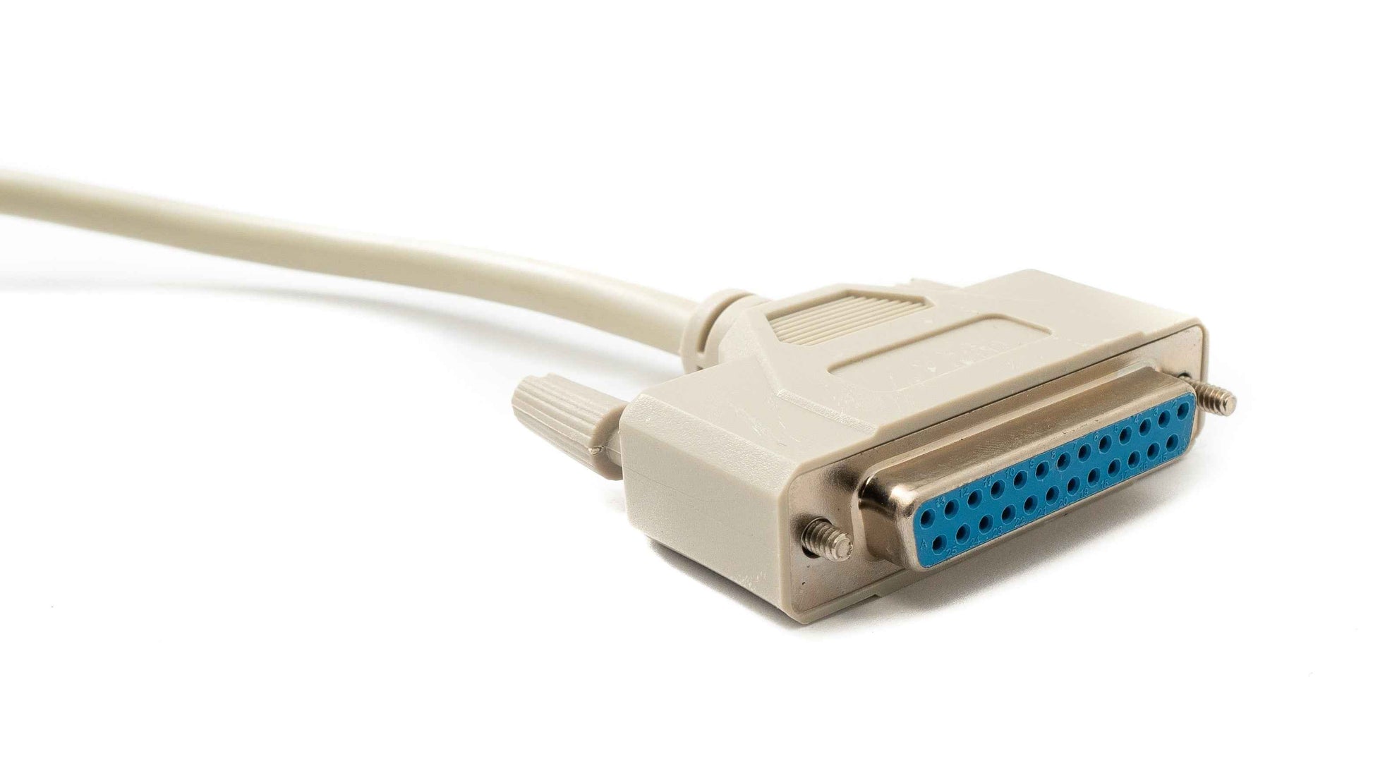 SYSTEM-S D Sub Kabel 5 m 25 Pin Stecker zu Buchse RS530 DB25 in Grau