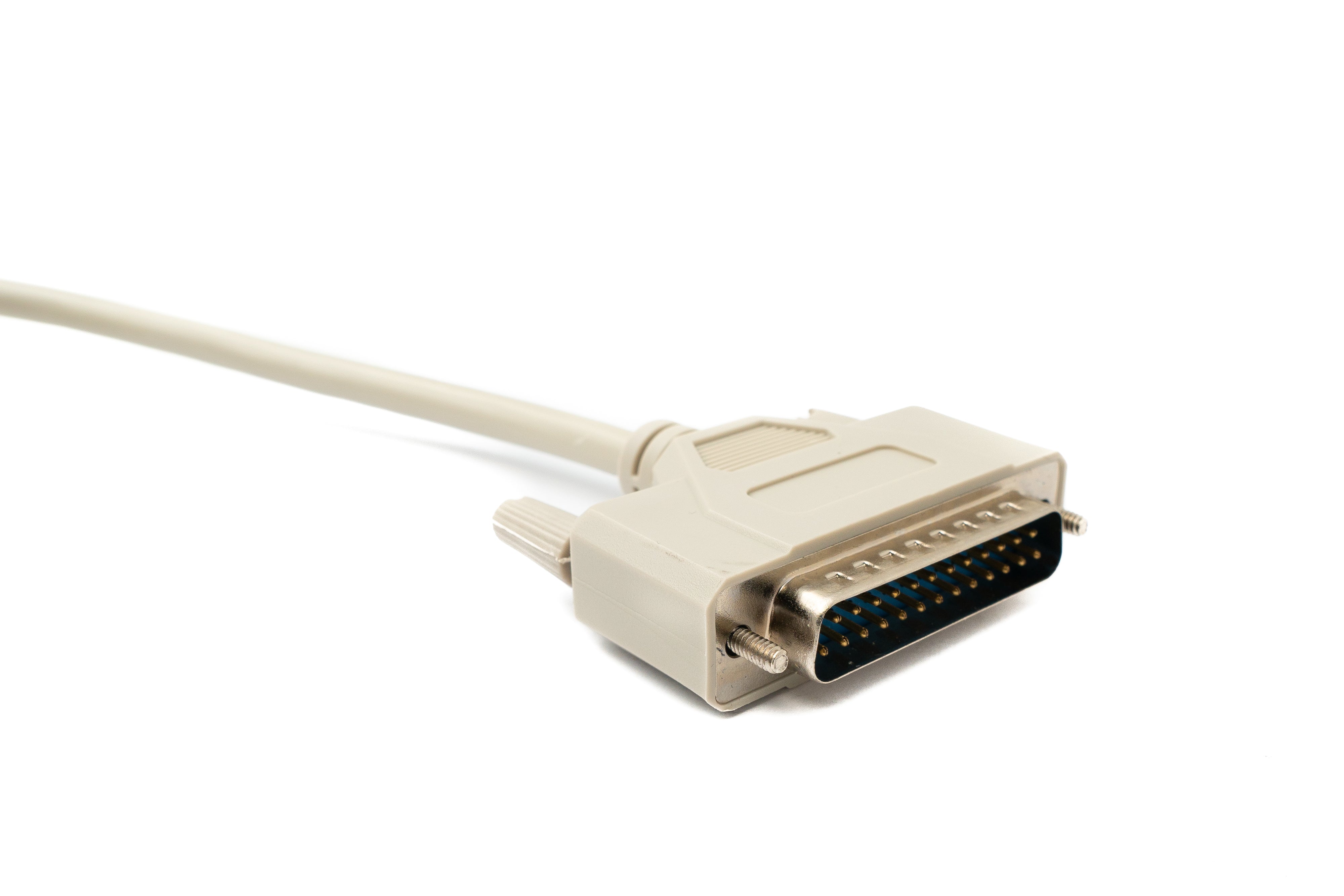 D-Sub Kabel 5 m 25 Pin Stecker zu Stecker RS530 grau 85311533 | System-S