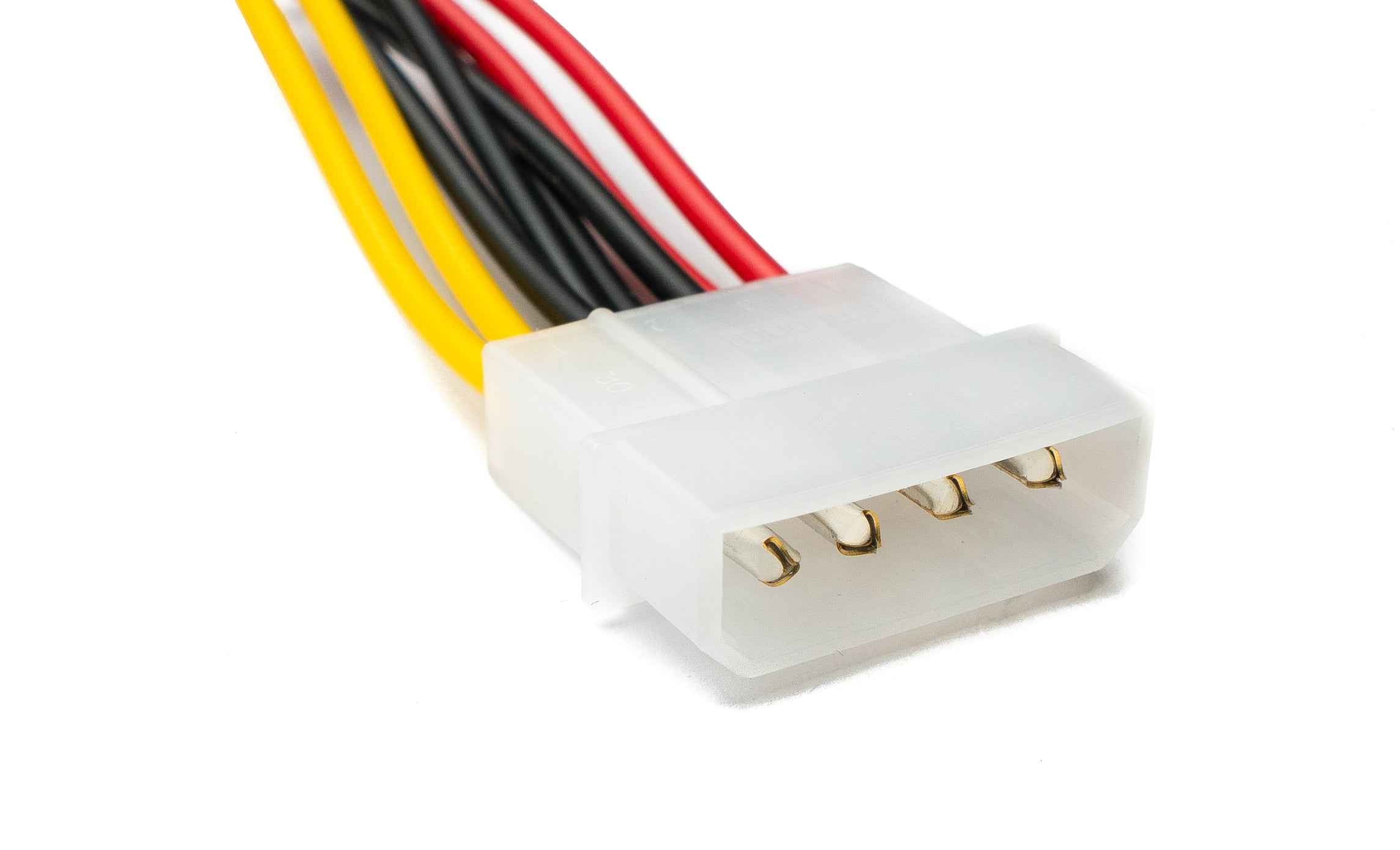 SYSTEM-S SATA Y Kabel 20 cm 2x 15Pin Buchse zu IDE 4Pin Molex Buchse Adapter für Festplatte Laufwerke