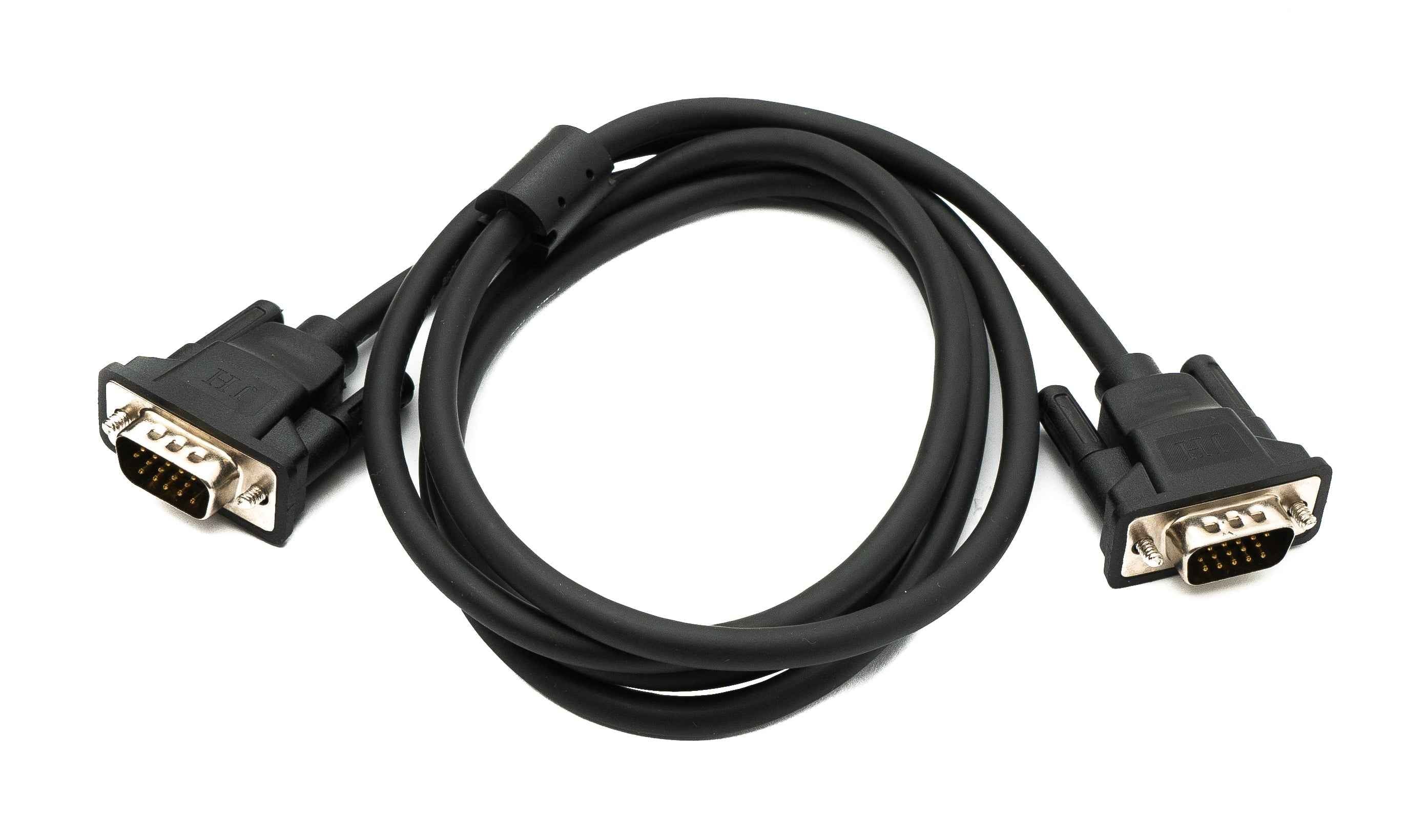 SYSTEM-S VGA Kabel 150 cm HD15 Stecker zu Stecker Panel Mount Schraube DSub 15pin