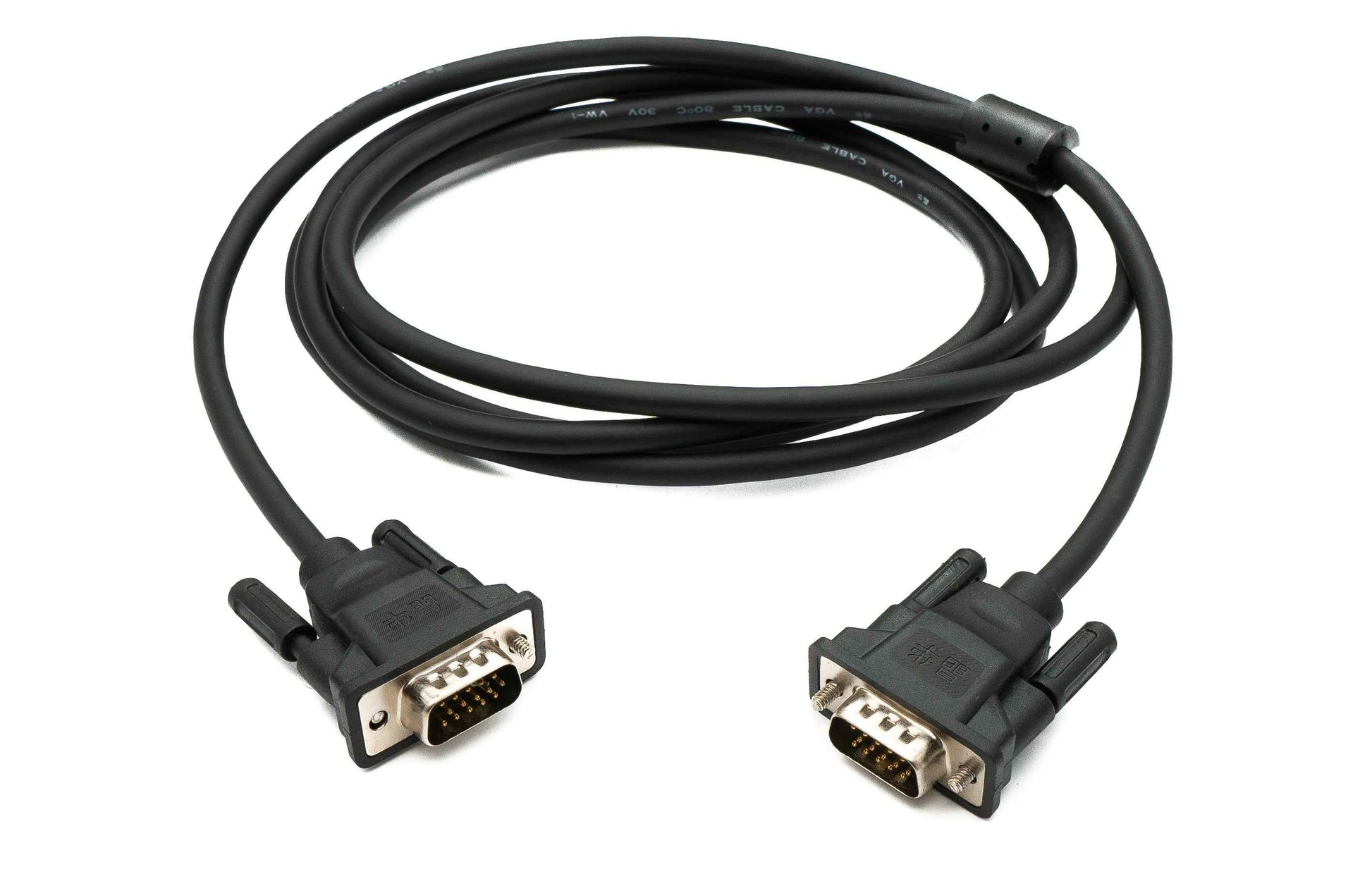 SYSTEM-S VGA Kabel 2 m HD15 Stecker zu Stecker Panel Mount Schraube DSub 15pin