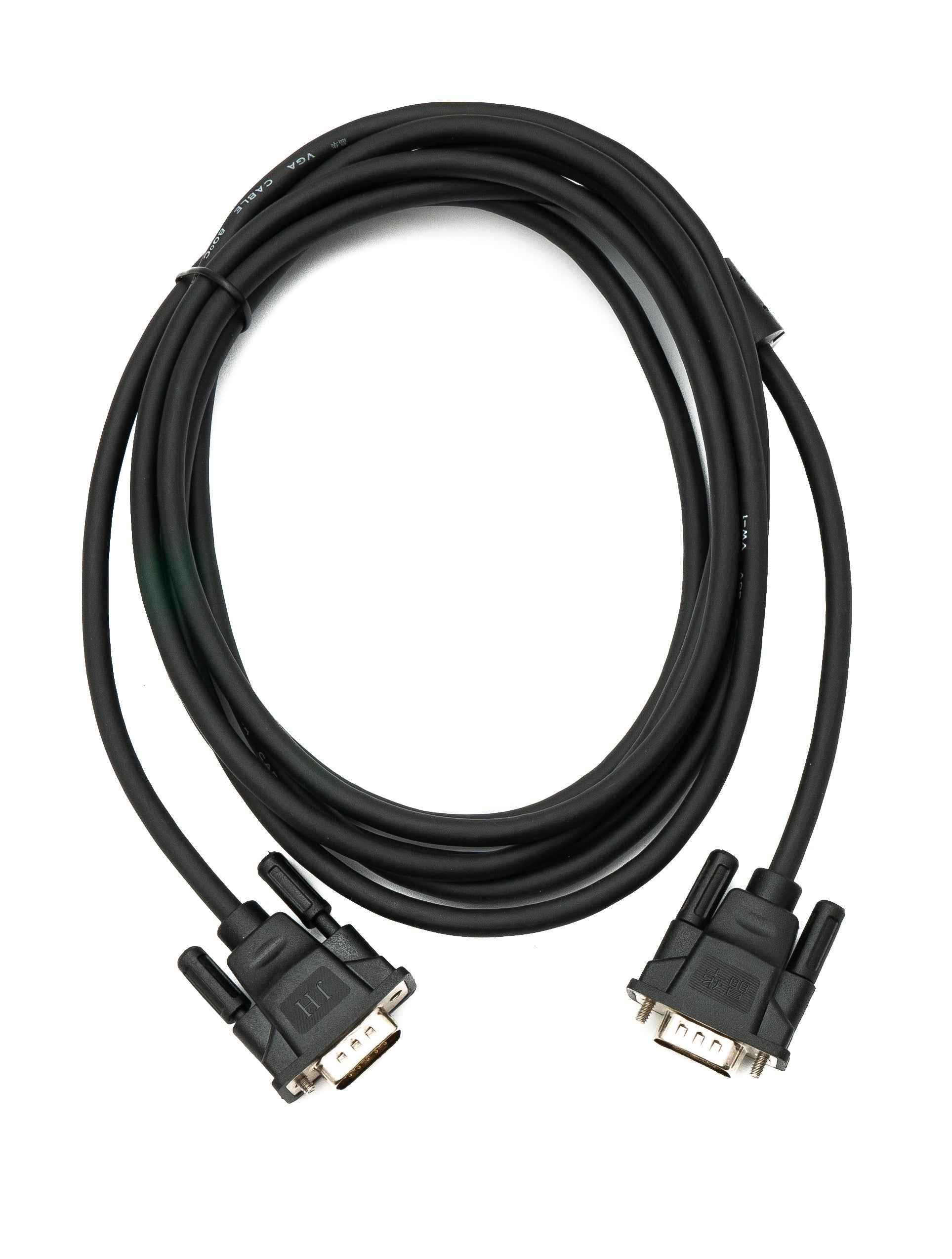 SYSTEM-S VGA Kabel 3 m HD15 Stecker zu Stecker Panel Mount Schraube DSub 15pin