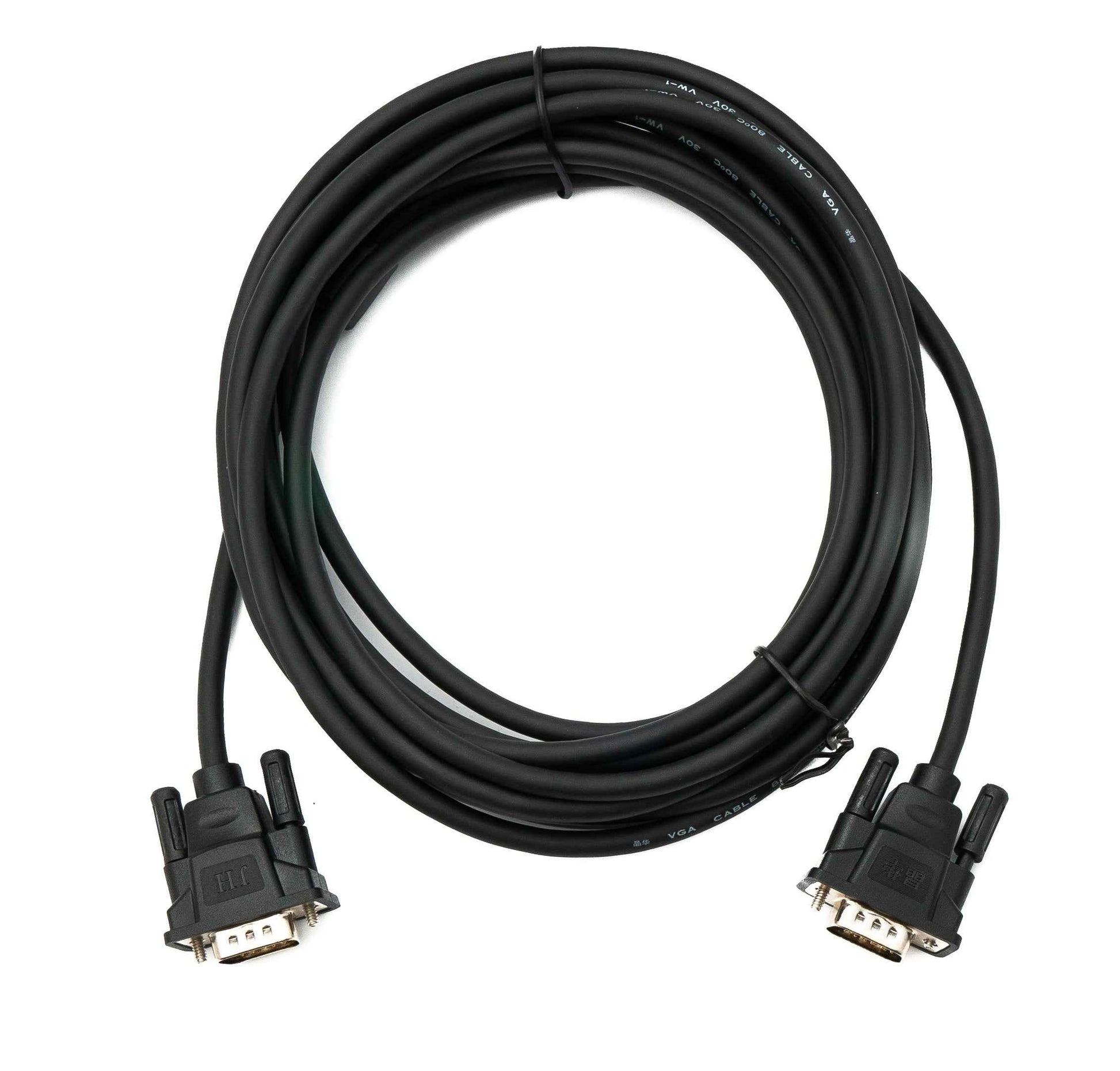 SYSTEM-S VGA Kabel 5 m HD15 Stecker zu Stecker Panel Mount Schraube DSub 15pin