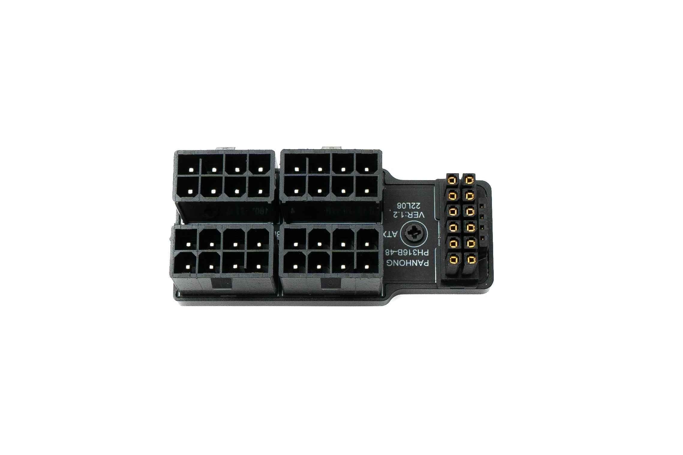 SYSTEM-S ATX3.0 Adapter PCI-E 5.0 12 Pin Buchse zu 32 Pin Stecker Up Angled Winkel für RTX 5090Ti 4080