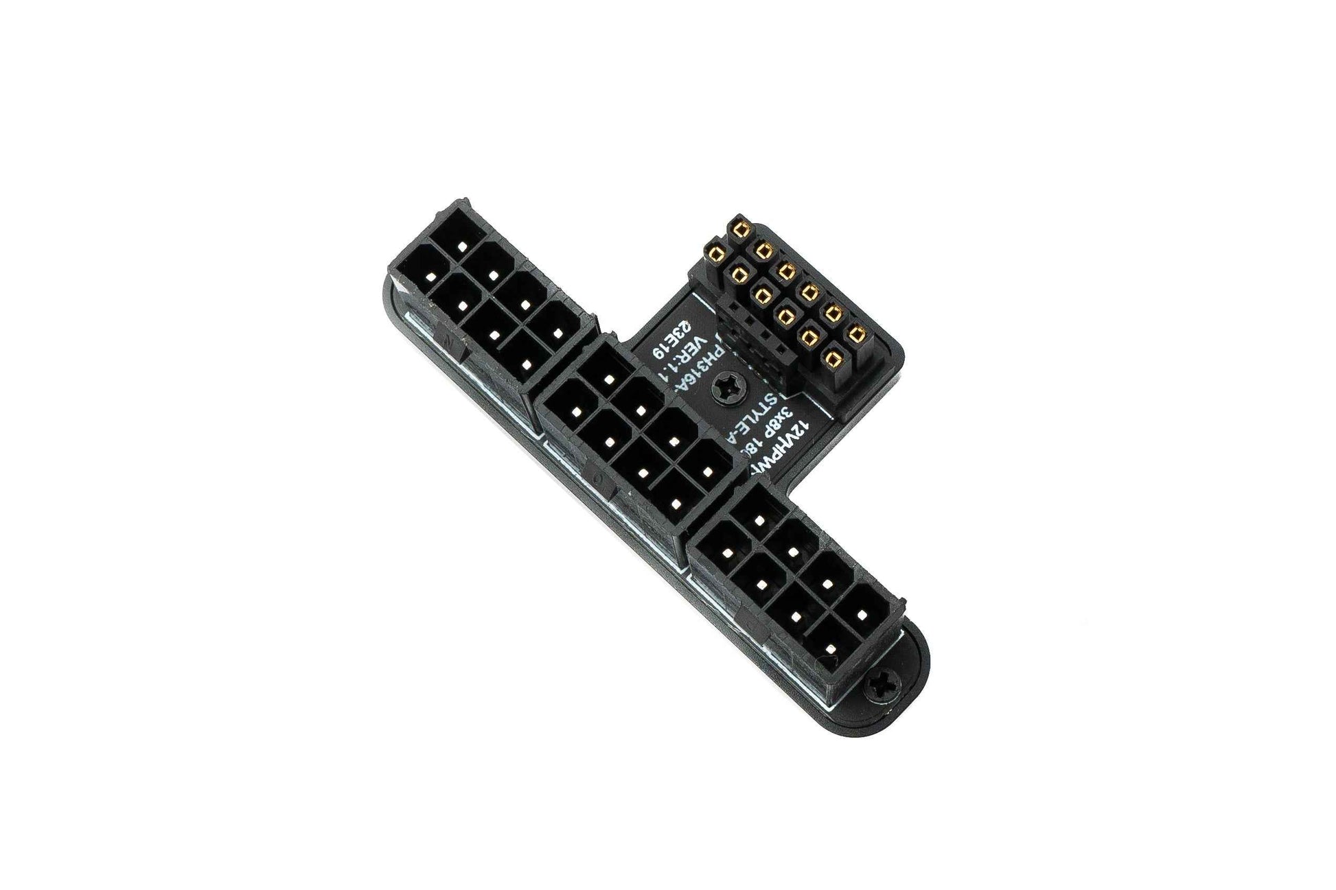 SYSTEM-S ATX3.0 Adapter PCI-E 5.0 12 Pin Buchse zu 24 Pin Stecker Down Angled Winkel für RTX 5090Ti 4080