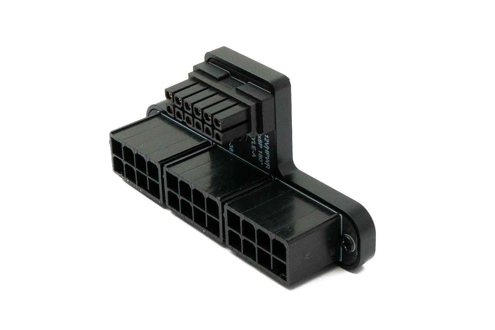 SYSTEM-S ATX3.0 Adapter PCI-E 5.0 12 Pin Buchse zu 24 Pin Stecker Down Angled Winkel für RTX 5090Ti 4080