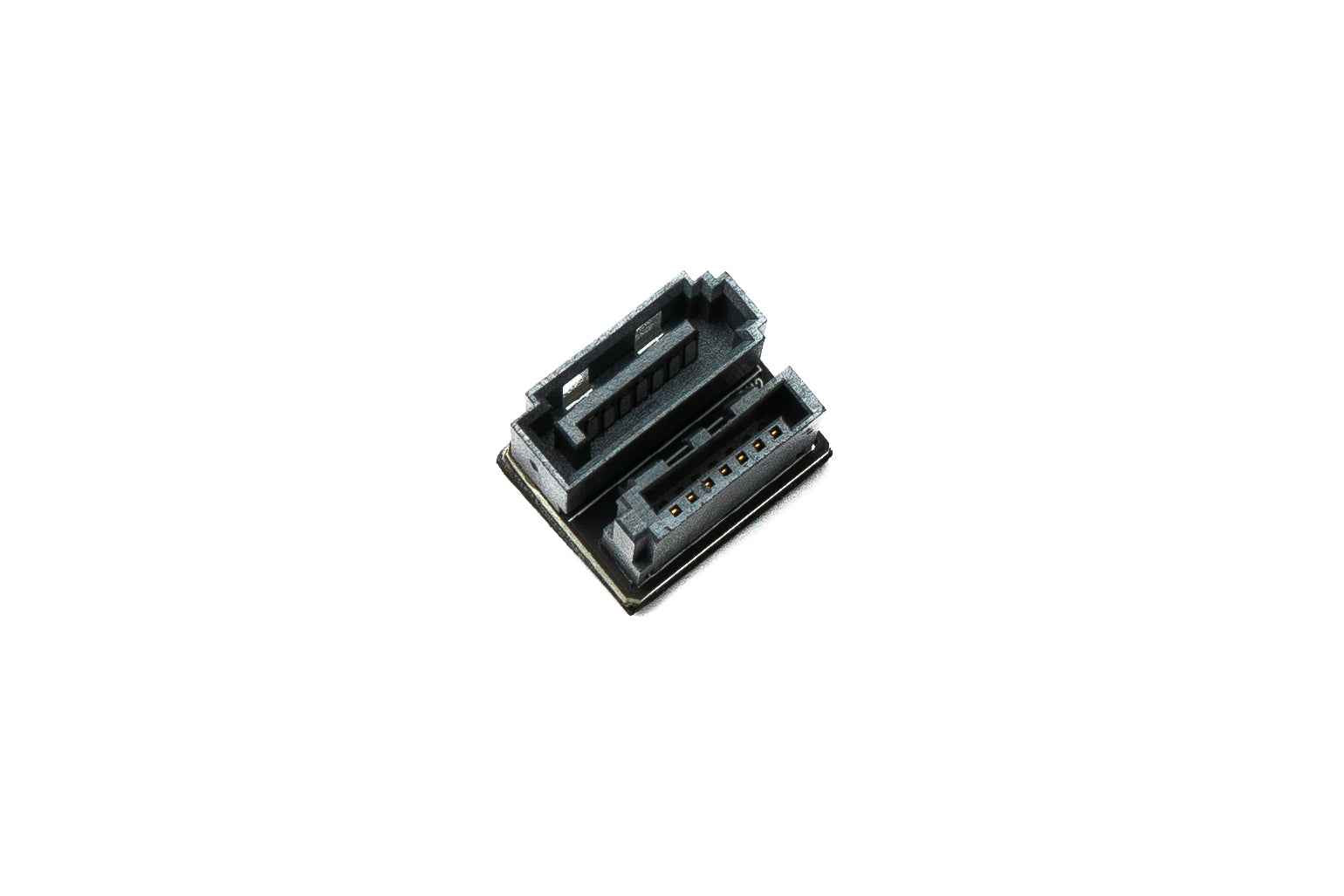 SYSTEM-S SATA Adapter 7Pin Buchse zu Stecker Kabel 180° U Turn Winkel für Mainboard SSD HDD