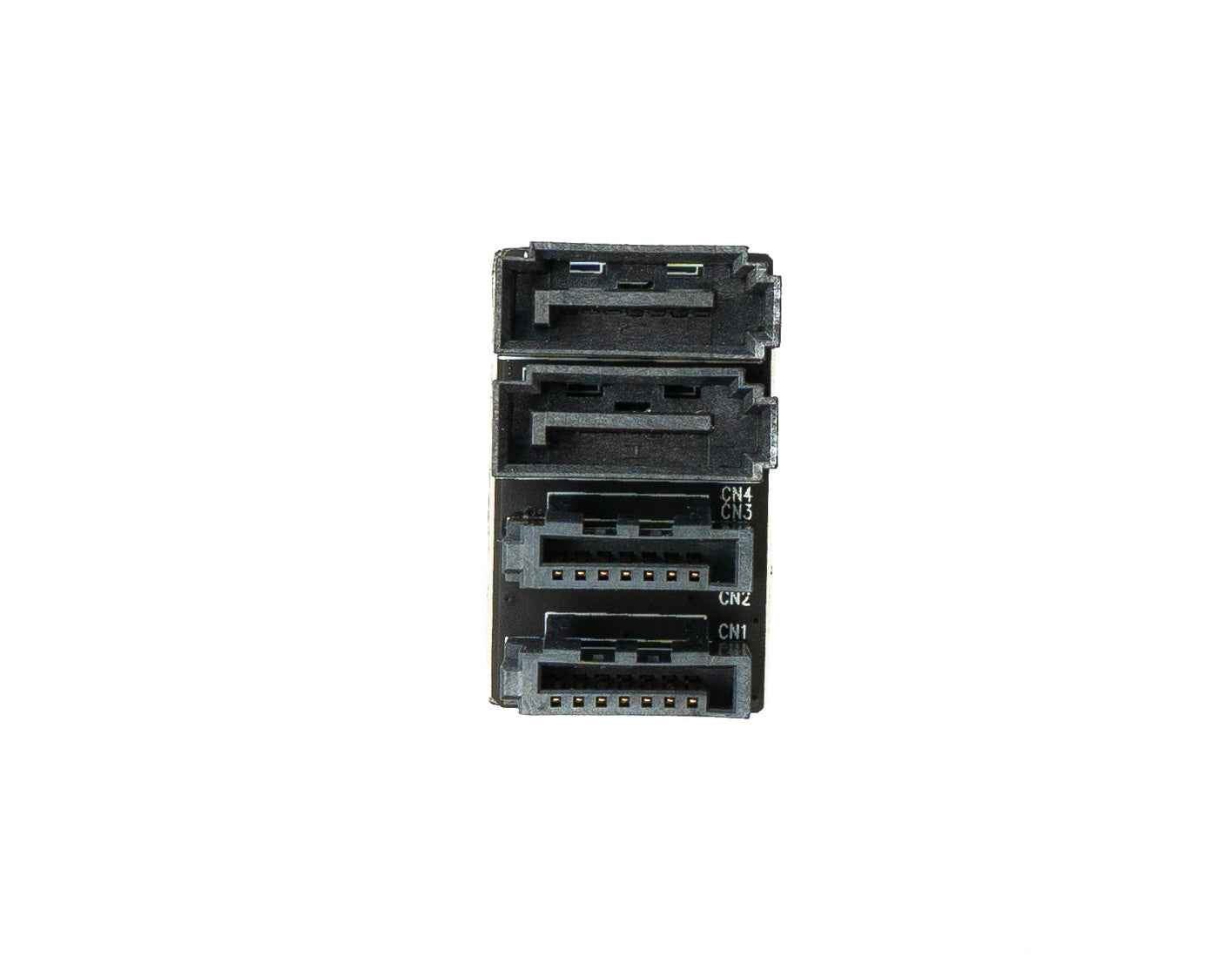 SYSTEM-S SATA Adapter 2x 7Pin Buchse zu 2x Stecker Kabel 180° U Turn Winkel für Mainboard SSD HDD