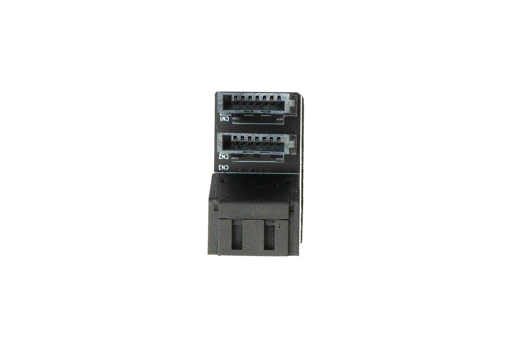 SYSTEM-S SATA Adapter 2x 7Pin Buchse zu 2x Stecker Kabel 90° Down Angled Winkel für Mainboard SSD HDD