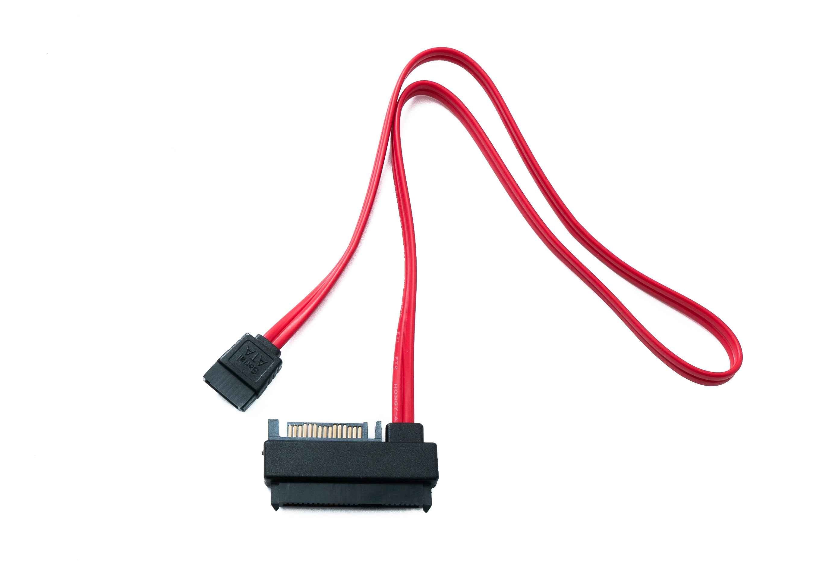 SYSTEM-S SFF-8482 Kabel 50 cm SAS 29 Pin zu SATA 22 Pin 15+7 für Festplatte Motherboard