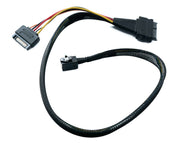 SYSTEM-S SFF-8643 auf U.2 SFF-8639 NVMe Kabel – 54 cm Passend für NVMe-SSDs mit U.2 Anschluss