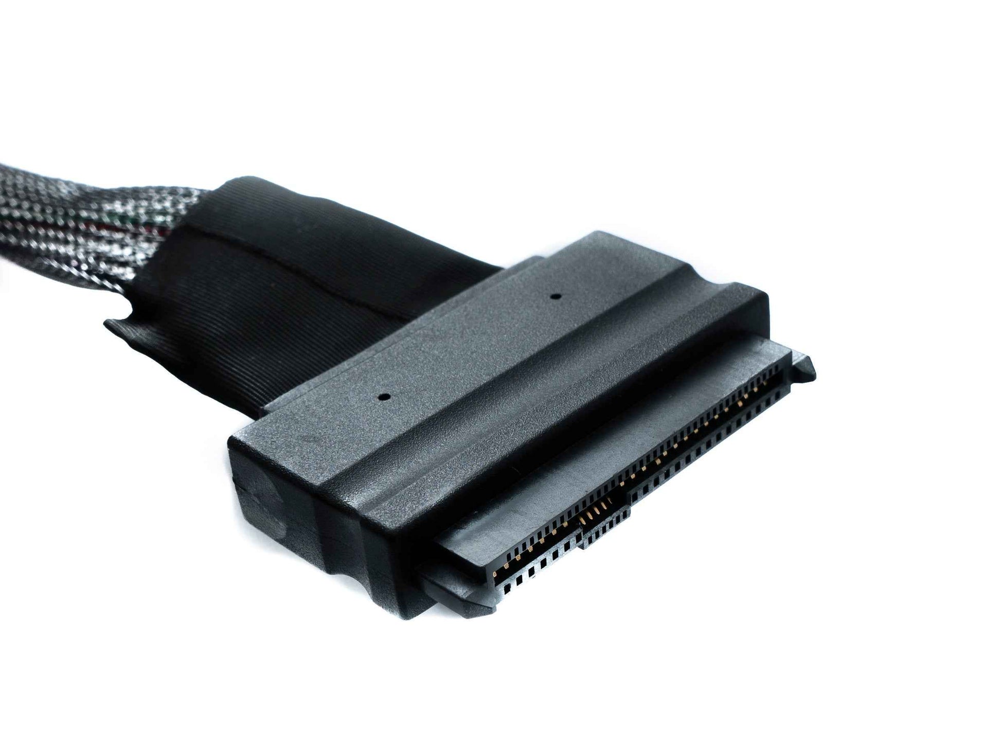SYSTEM-S M.2 (M-Key) zu U.2 SFF-8639 NVMe Adapter-Kabel – 50 cm – mit SATA-Stromanschluss