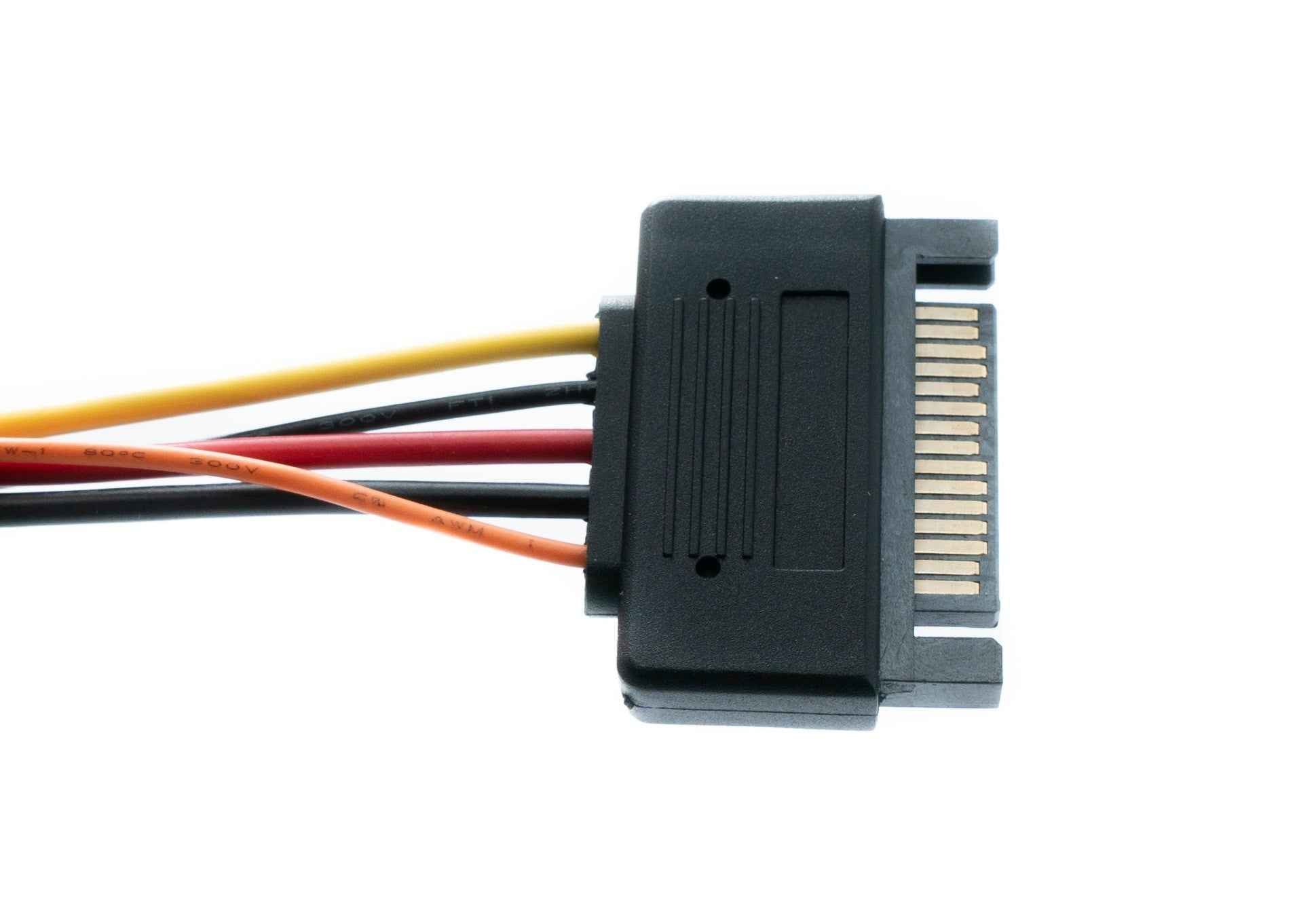 SYSTEM-S M.2 (M-Key) zu U.2 SFF-8639 NVMe Adapter-Kabel – 50 cm – mit SATA-Stromanschluss