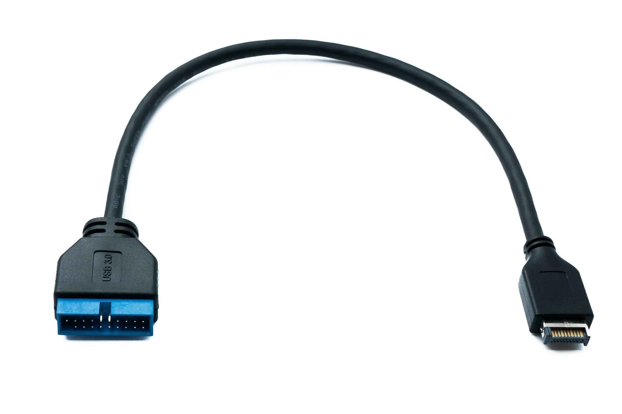SYSTEM-S USB-C Type-E (Key-A) auf 20-Pin Mainboard-Adapterkabel – 30 cm