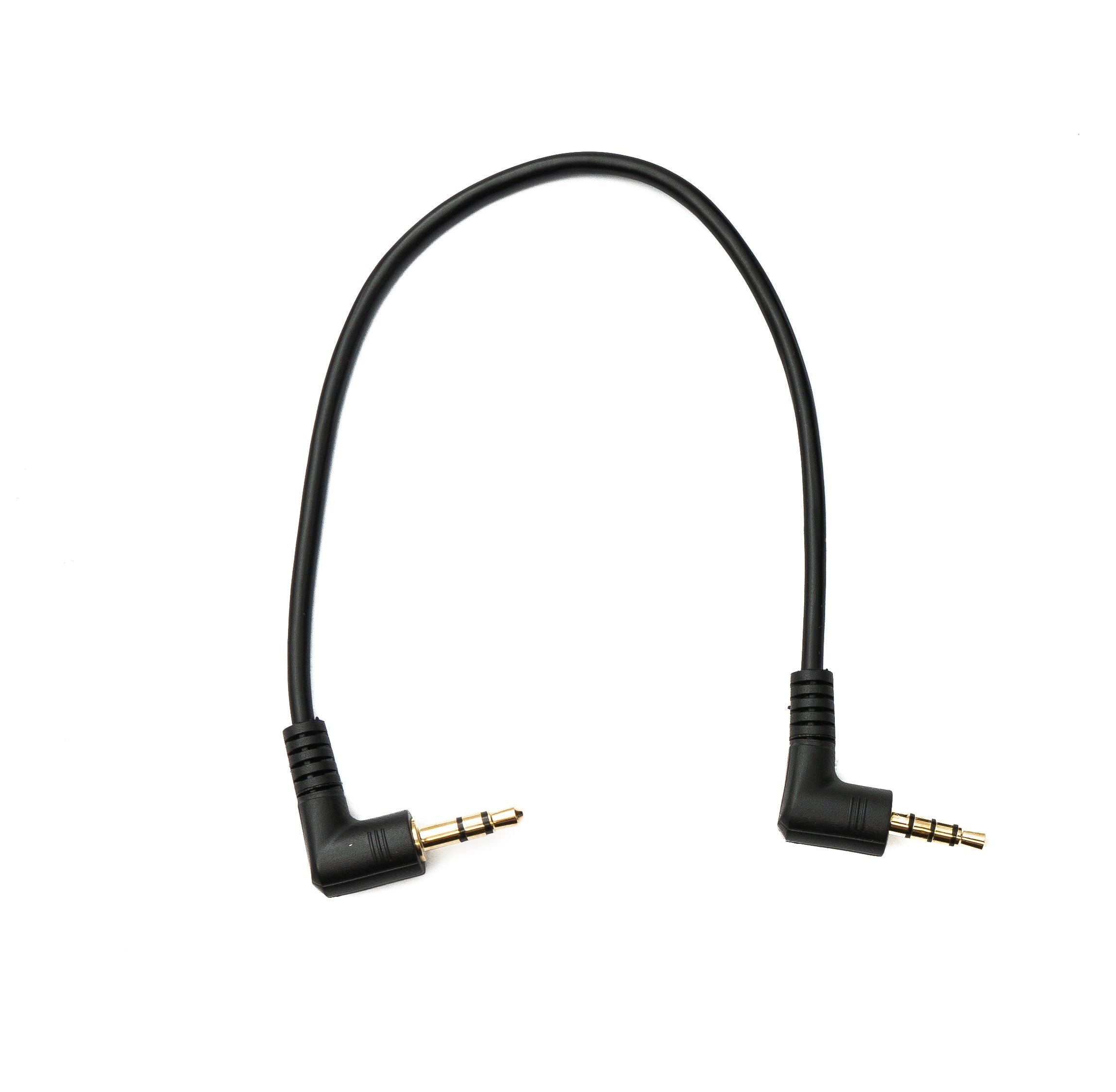 Audiokabel 3,5 mm 4-polig auf 3-polig 20 cm gewinkelt schwarz 86907634