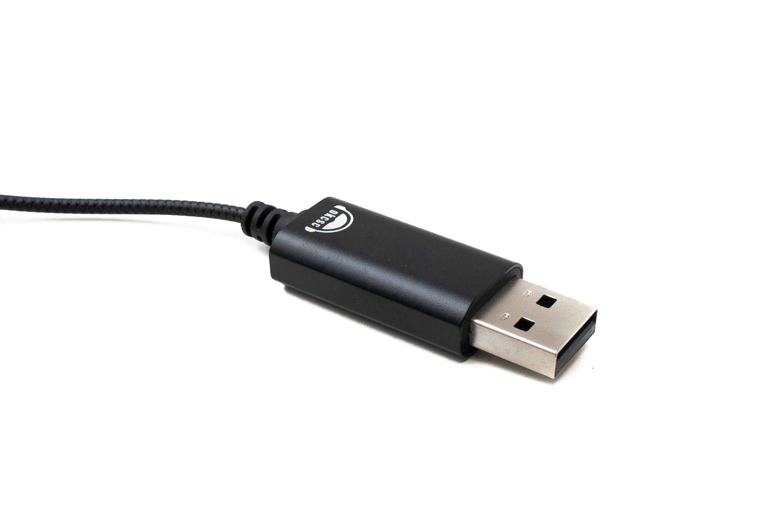 SYSTEM-S Stereo In Ear Noise Cancelling Kopfhörer 2 m USB 2.0 Lautstärkeregler Mikrofon Tasche Schwarz