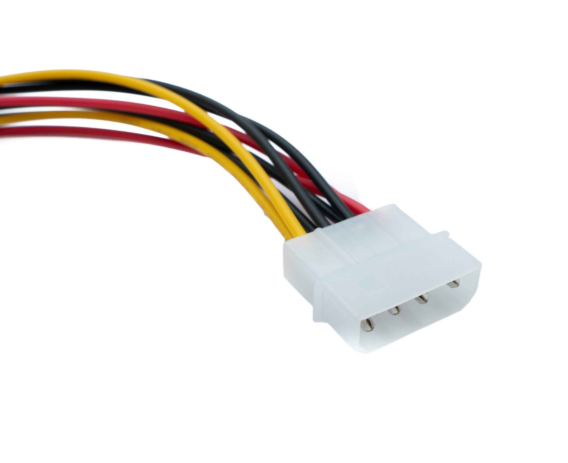 SYSTEM-S Y Molex Kabel 20 cm LP4 IDE 4Pin Stecker zu 2x Buchse Splitter