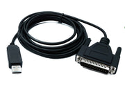 SYSTEM-S DB25 Kabel 3 m RS232 IEEE 1248 Stecker zu USB 2.0 Typ A Stecker