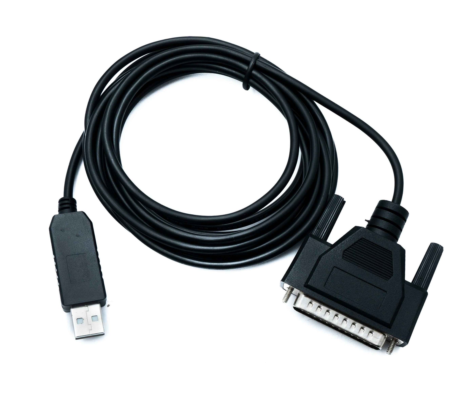 SYSTEM-S DB25 Kabel 3 m RS232 IEEE 1248 Stecker zu USB 2.0 Typ A Stecker