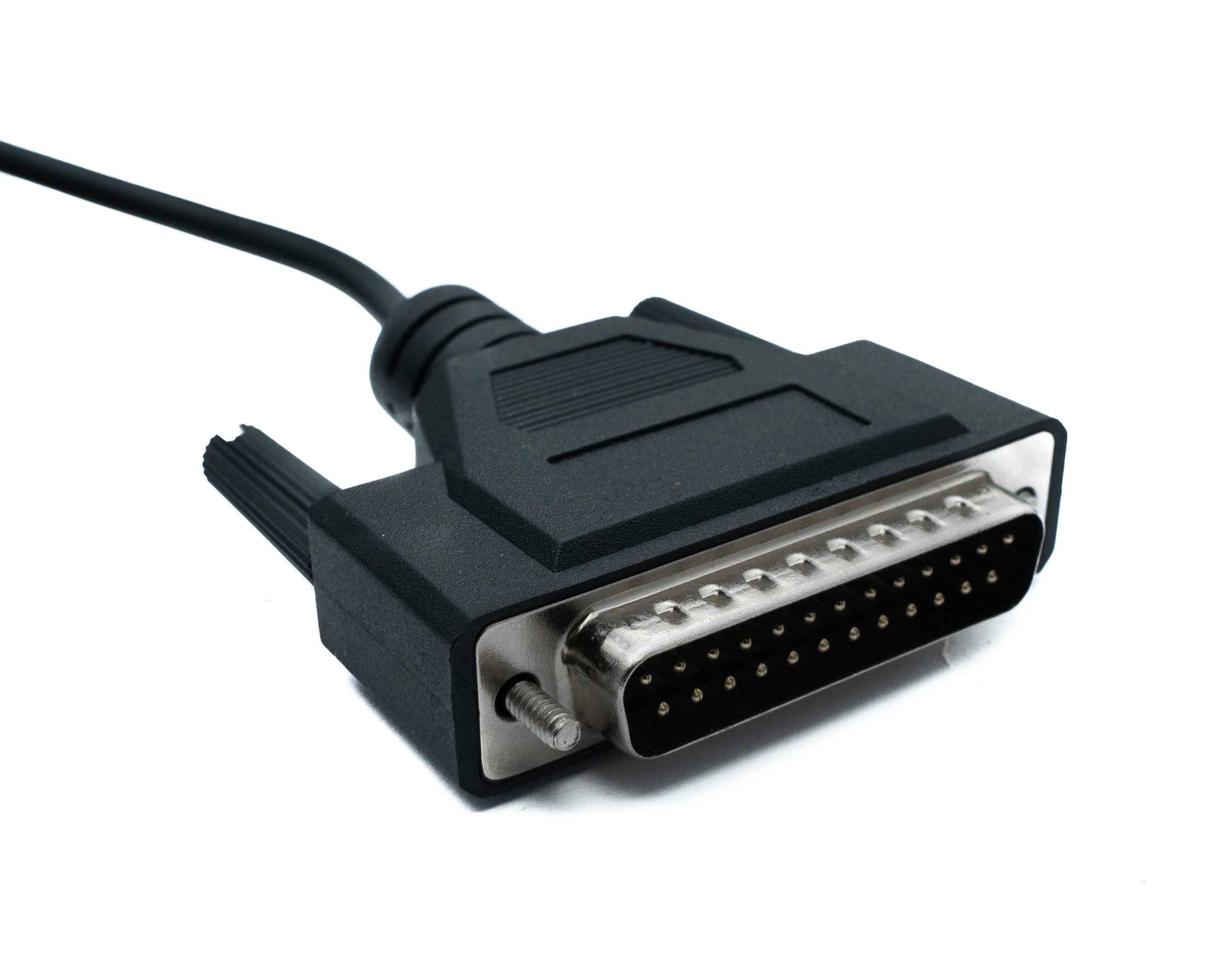 SYSTEM-S DB25 Kabel 3 m RS232 IEEE 1248 Stecker zu USB 2.0 Typ A Stecker