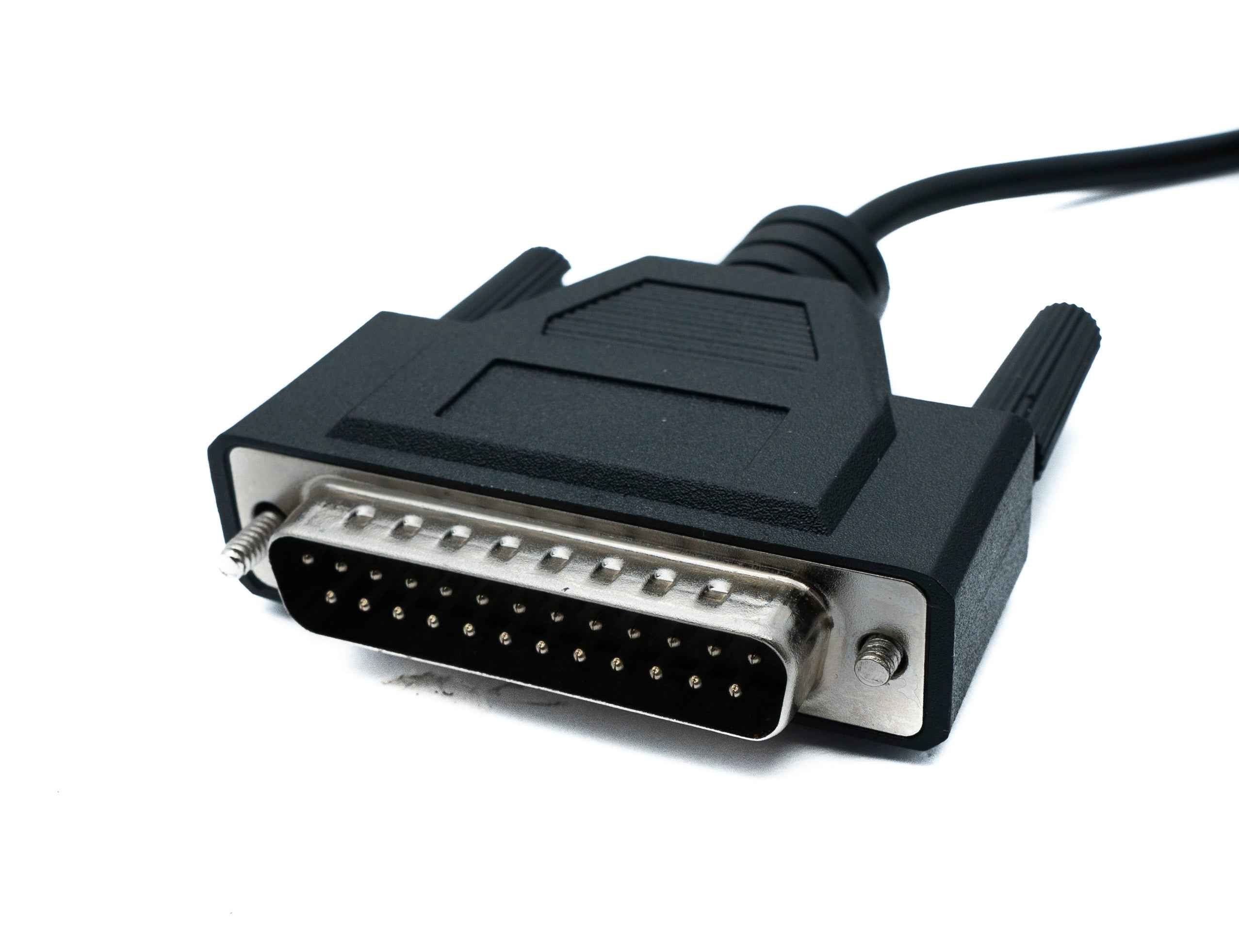 SYSTEM-S DB25 Kabel 5 m RS232 IEEE 1248 Stecker zu USB 2.0 Typ A Stecker