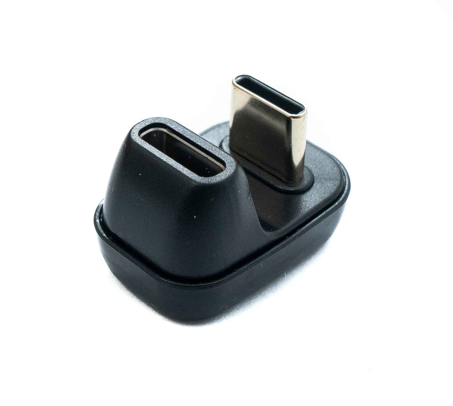 SYSTEM-S USB4 Adapter Typ C Stecker zu Buchse U Turn 180° Winkel 40 Gbit/s 240 W USB 4.0