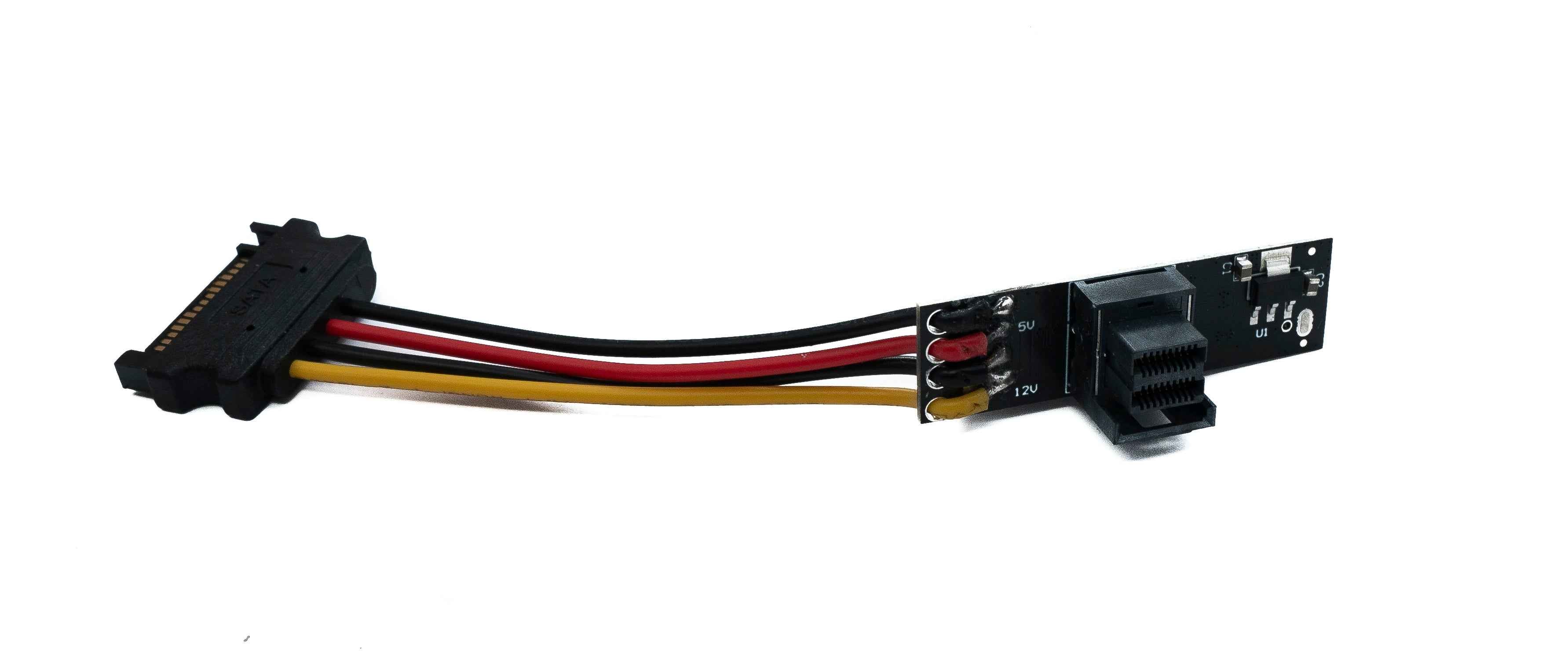 SYSTEM-S PCI-E 4.0 Adapter SFF-8643 Buchse zu SFF-8639 Stecker für U.2/U.3 NVMe SSD