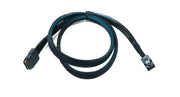 SYSTEM-S SFF-8643 Kabel 100 cm Mini SAS HD zu SFF-8087 Adapter für SSD Festplatte Motherboard