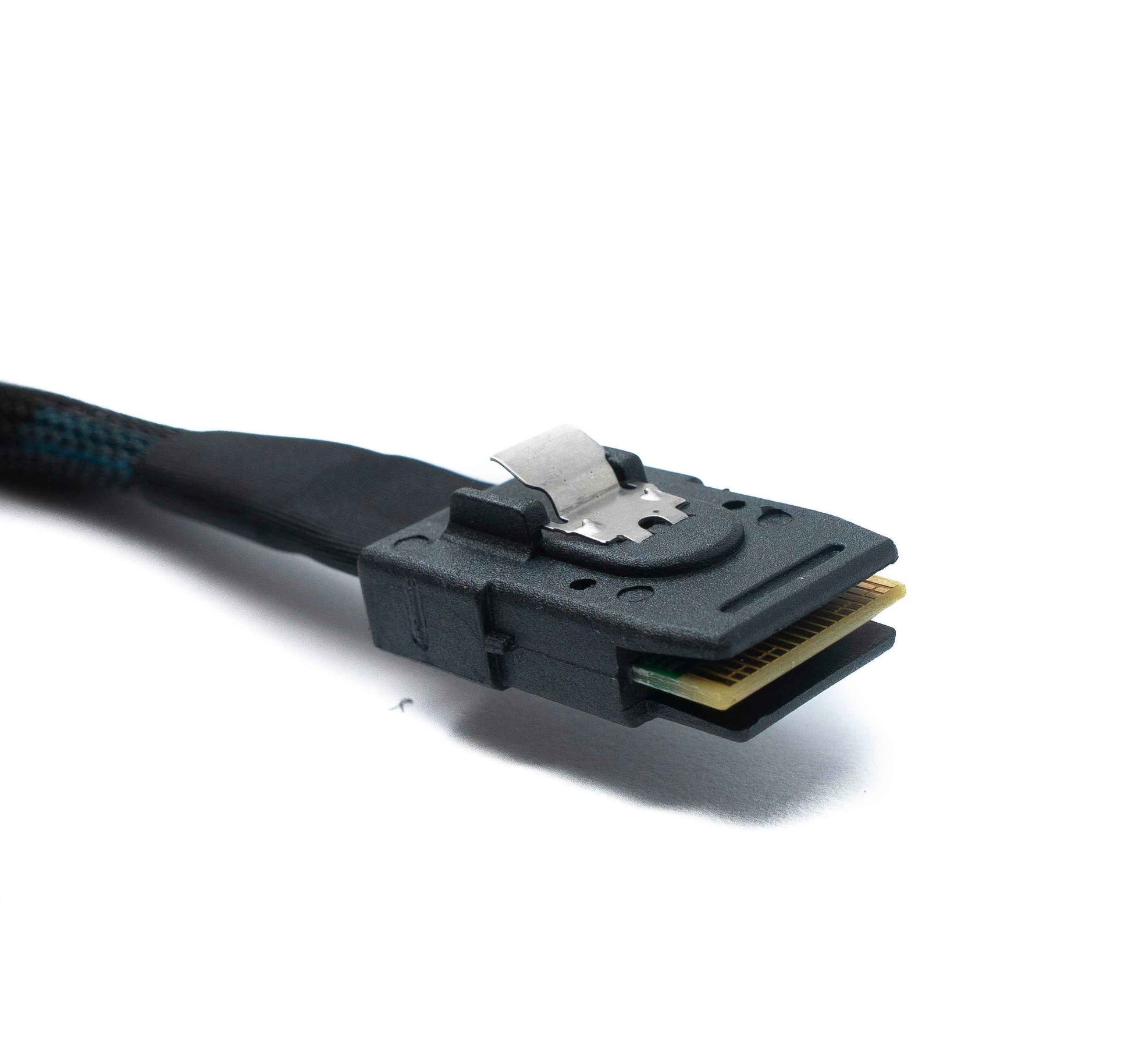 SYSTEM-S SFF-8643 Kabel 100 cm Mini SAS HD zu SFF-8087 Adapter für SSD Festplatte Motherboard