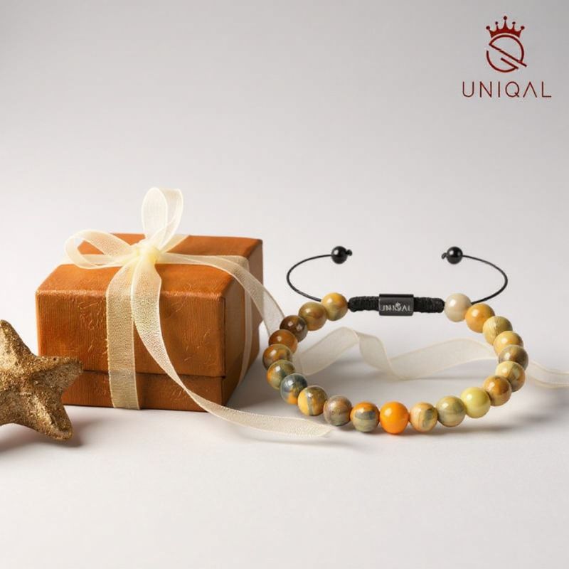 Perlenarmband Achat Mix 8mm - Mehrfarbiges Accessoire - Bild 7