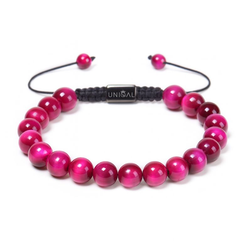 Perlenarmband Pink Korund 8mm – Stilvolles Accessoire für jeden Anlass
