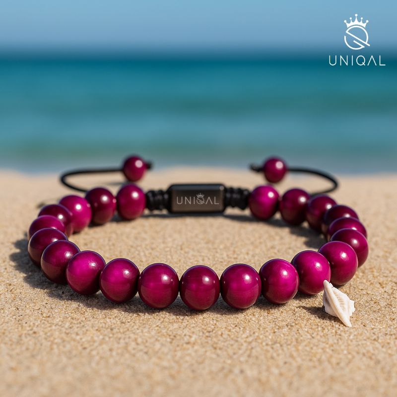 Perlenarmband Pink Korund 8mm – Stilvolles Accessoire für jeden Anlass - Bild 5