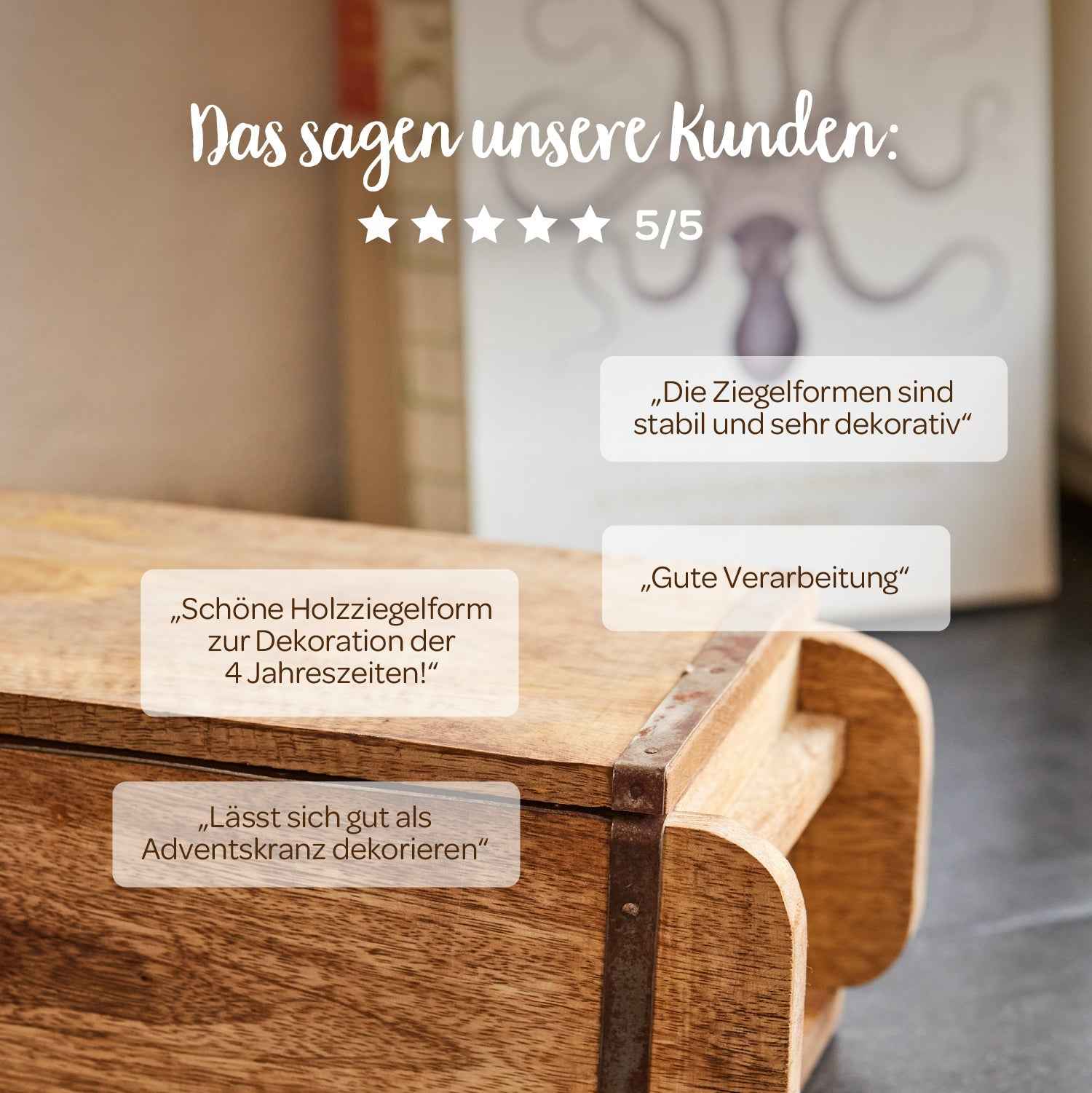Lange Ziegelform mit 2 Fächern