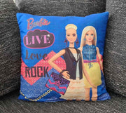 Barbie Kissenbezug Blau - 40cm x 40cm