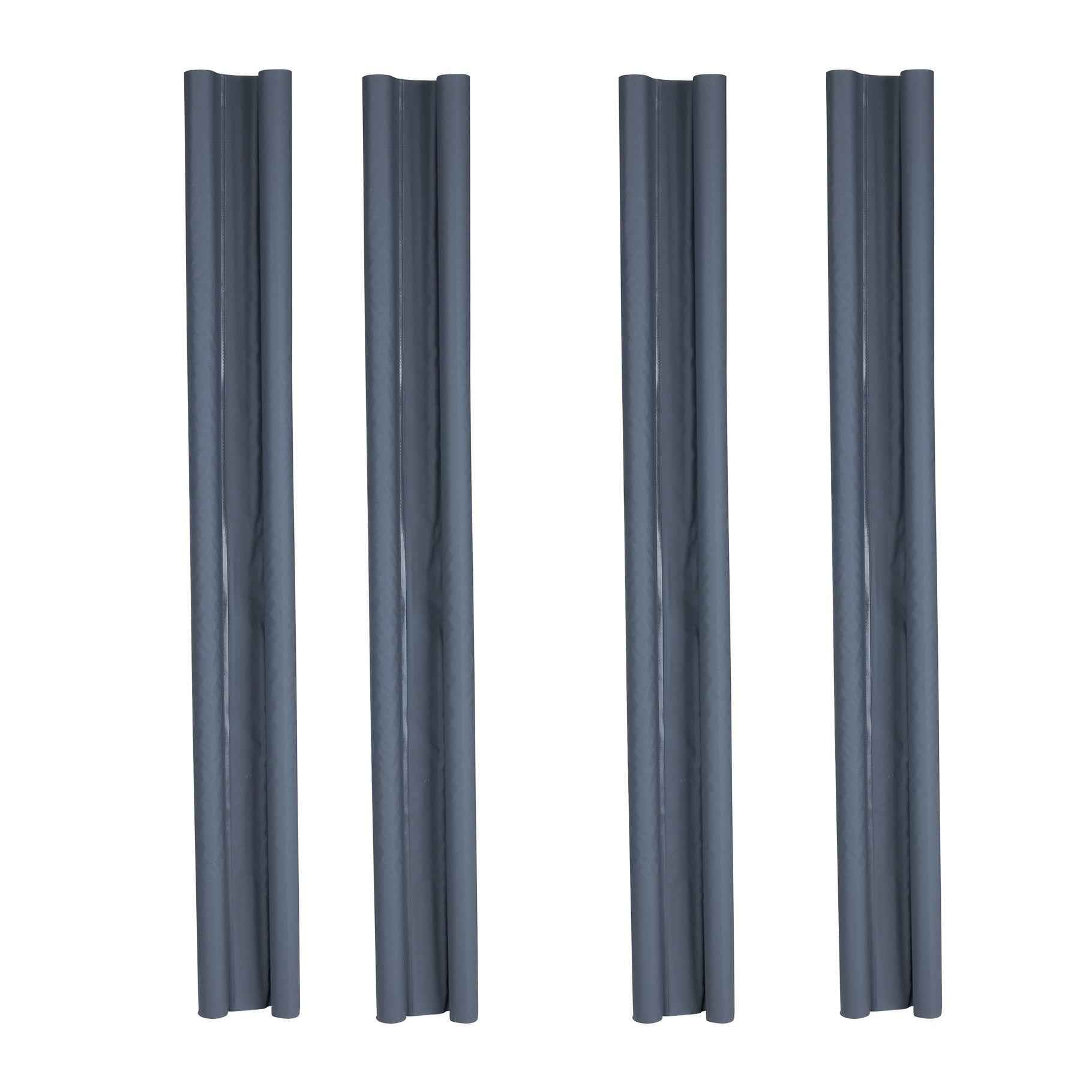 Zugluftstopper Doppeldichtung Türdichtung grau Energiesparend 2er SET 95 cm KÜRZBAR
