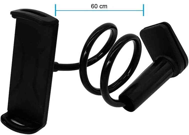 SYSTEM-S Tischhalterung 360° Schwanenhals flexibel Ständer für Tablet Smartphone Schwarz
