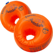 Flipper SwimSafe - Schwimmhilfe für Kleinkinder, Schwimmflügel mit unzerbrechlichem PE-Schaumkern zum Schwimmen Lernen, Testsieger Stiftung Warentest 05/2024, Orange Hauptansicht