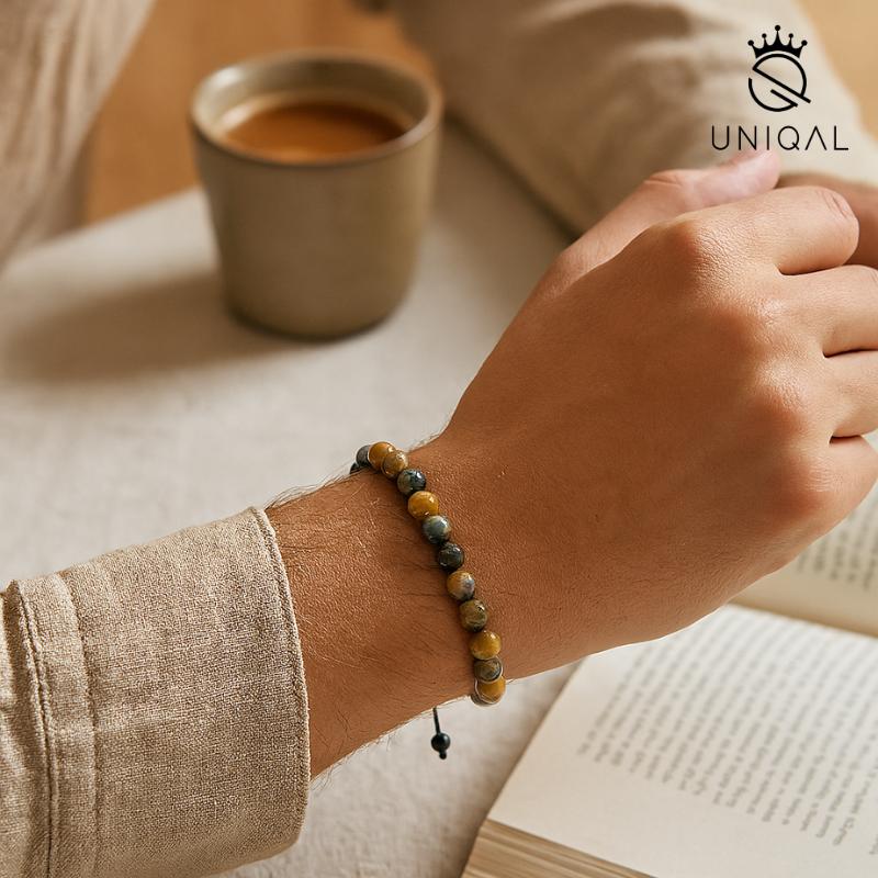 Perlenarmband Achat Mix 8mm - Mehrfarbiges Accessoire