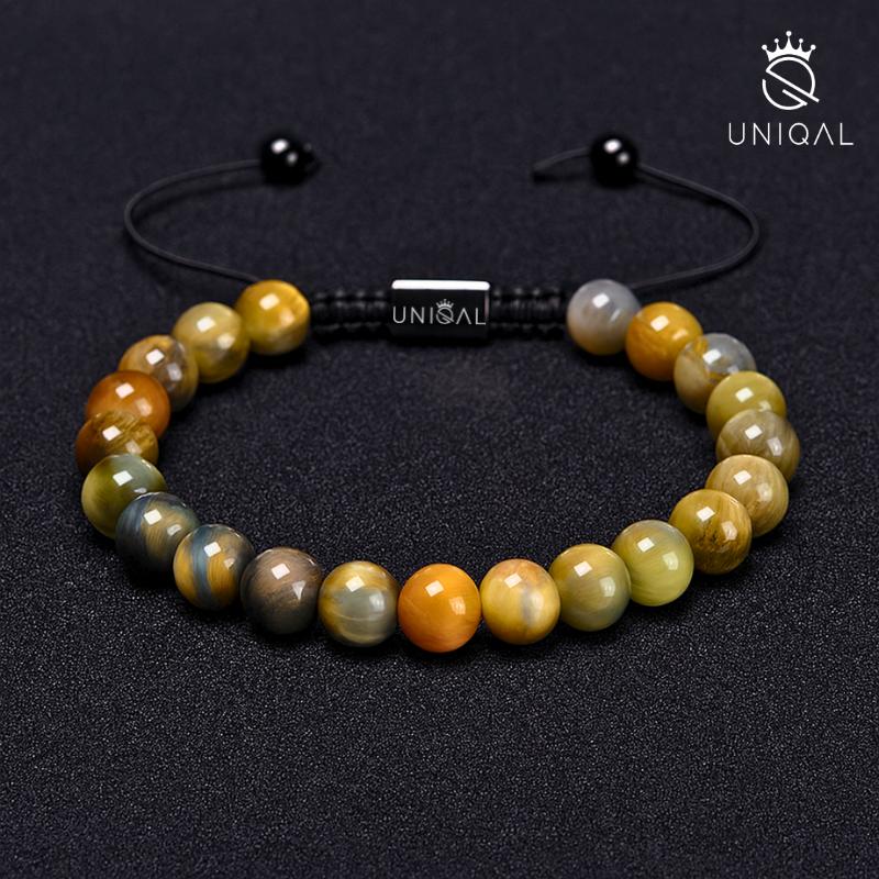 Perlenarmband Achat Mix 8mm - Mehrfarbiges Accessoire