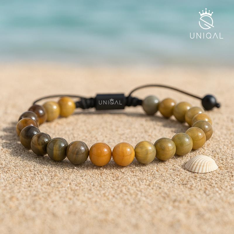 Perlenarmband Achat Mix 8mm - Mehrfarbiges Accessoire